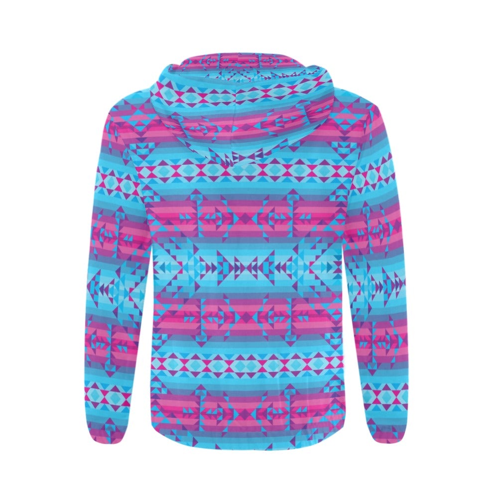 Cool Frost All Over Print Full Zip Hoodie for Men (Model H14) hoodie e-joyer