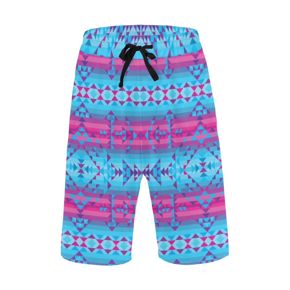 Cool Frost Men's All Over Print Casual Shorts (Model L23) short e-joyer