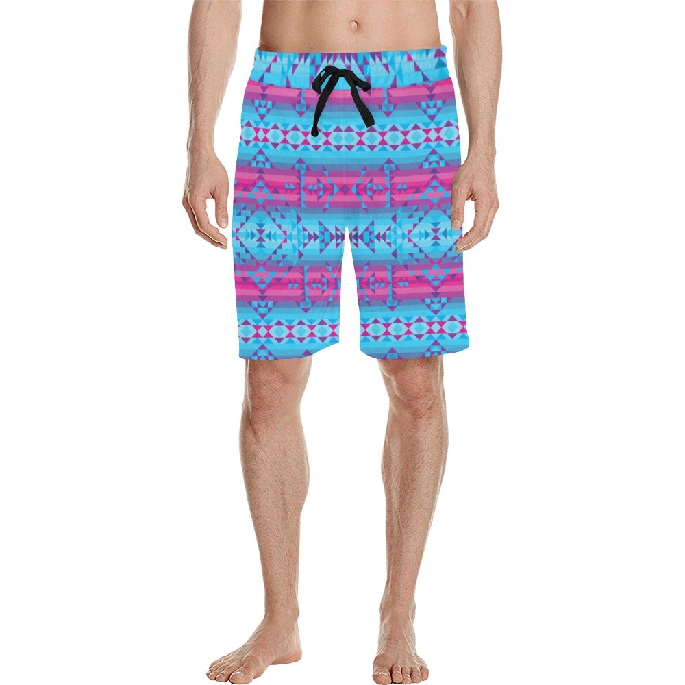 Cool Frost Men's All Over Print Casual Shorts (Model L23) short e-joyer