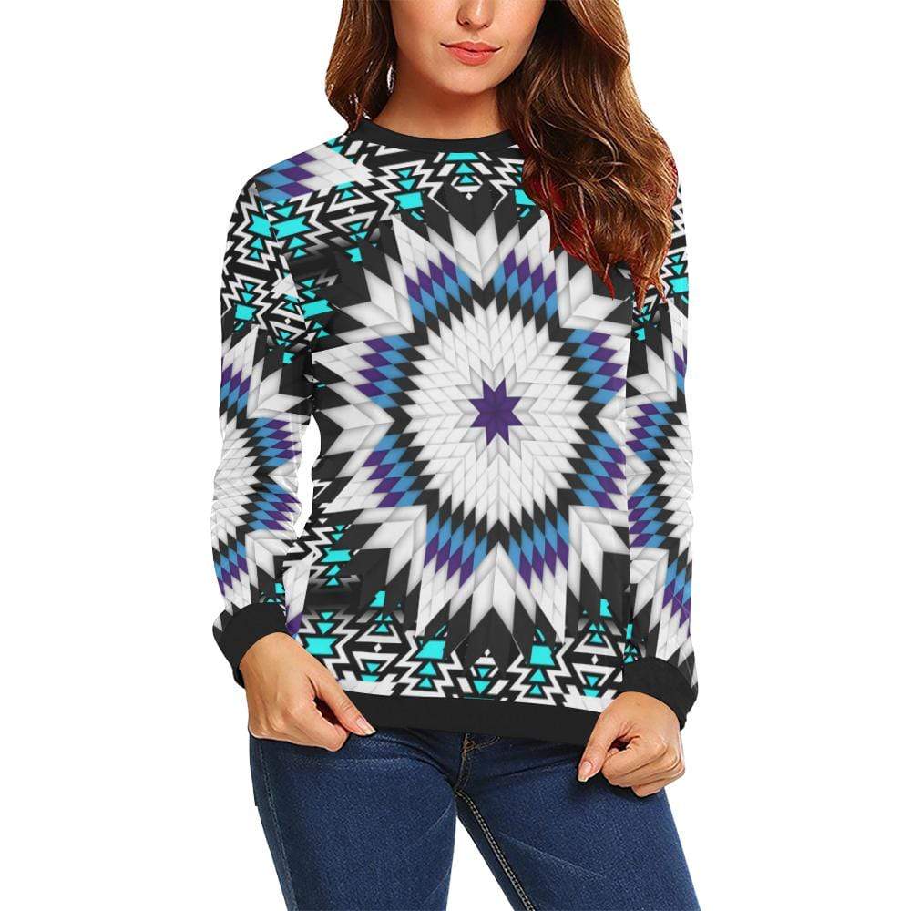 Cool Sky Star All Over Print Crewneck Sweatshirt for Women (Model H18) Crewneck Sweatshirt for Women (H18) e-joyer