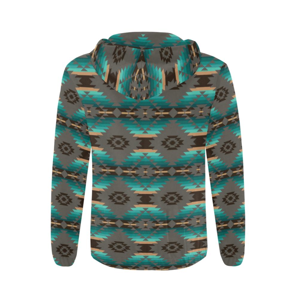 Cree Confederacy All Over Print Full Zip Hoodie for Men (Model H14) All Over Print Full Zip Hoodie for Men (H14) e-joyer