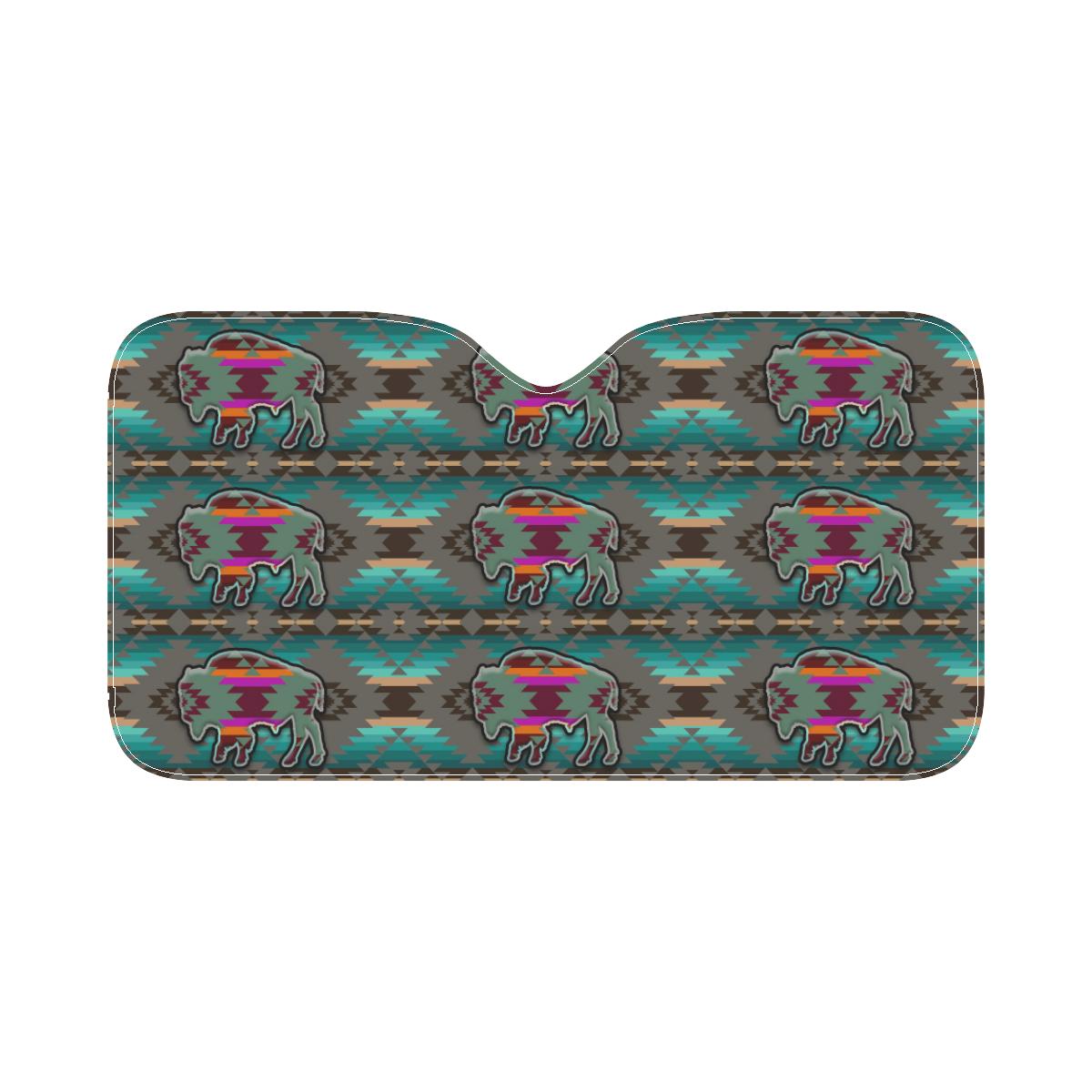 Cree Confederacy Buffalos Car Sun Shade 55"x30" Car Sun Shade e-joyer