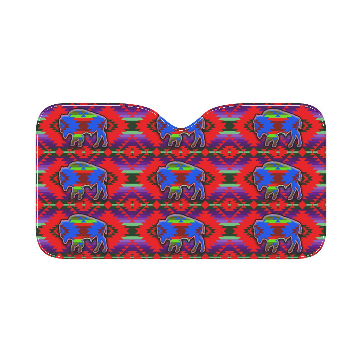 Cree Confederacy Chicken Dance Buffalos Car Sun Shade 55"x30" Car Sun Shade e-joyer