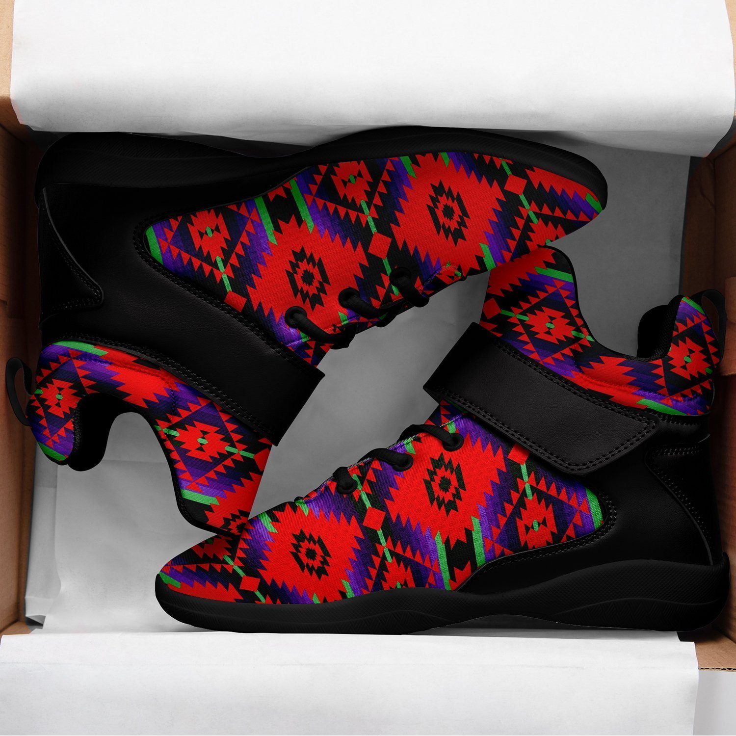 Cree Confederacy Chicken Dance Ipottaa Basketball / Sport High Top Shoes - Black Sole 49 Dzine