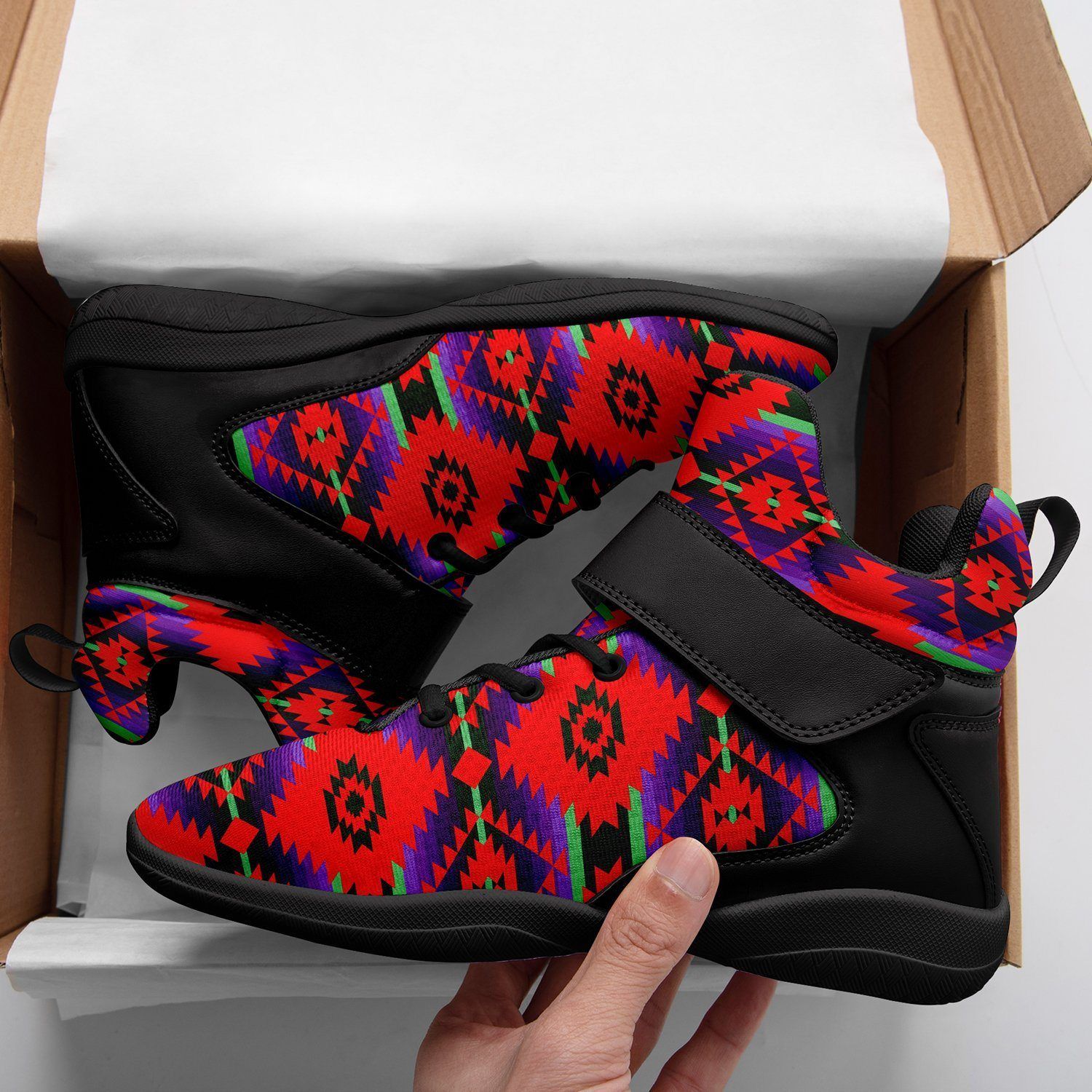 Cree Confederacy Chicken Dance Ipottaa Basketball / Sport High Top Shoes - Black Sole 49 Dzine