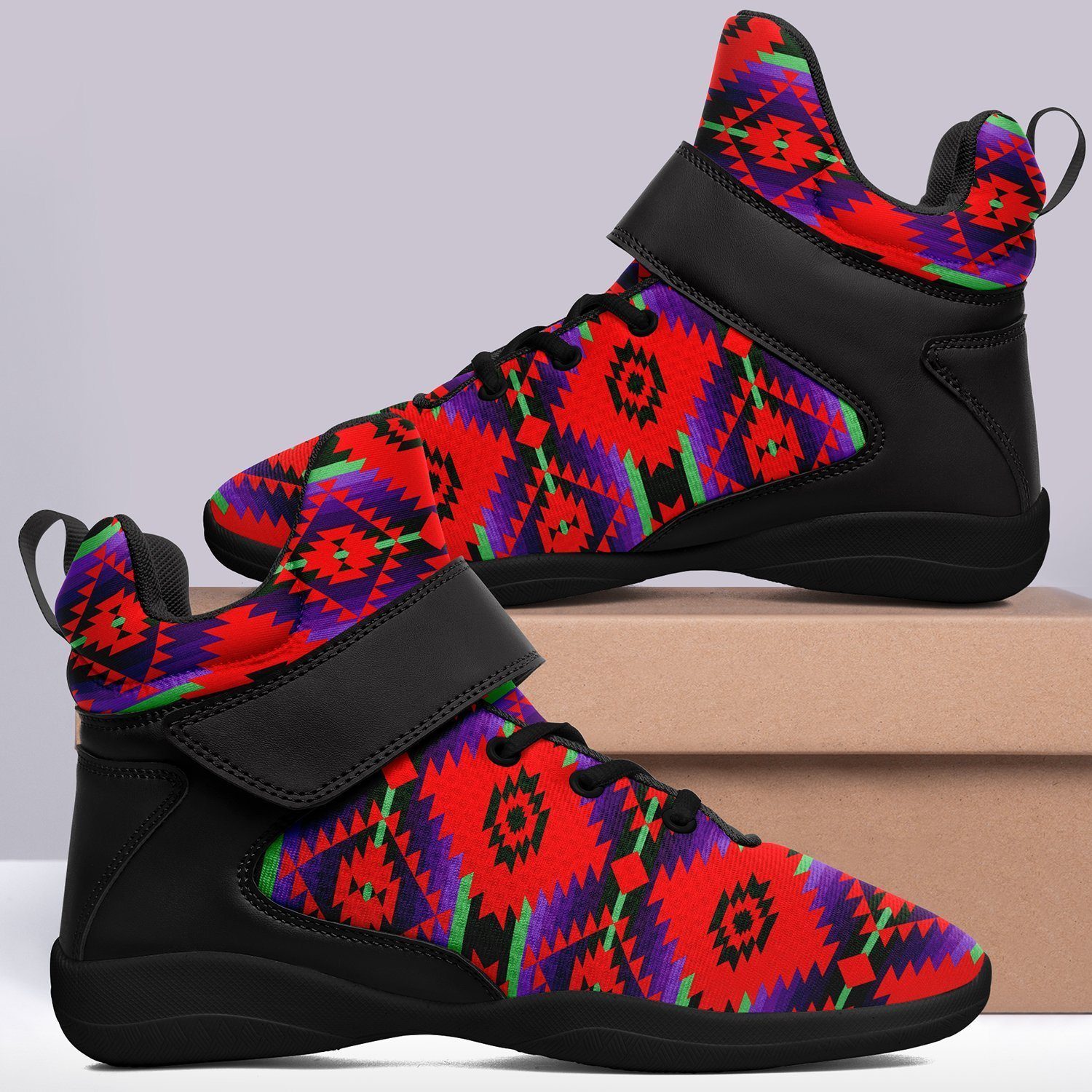 Cree Confederacy Chicken Dance Ipottaa Basketball / Sport High Top Shoes - Black Sole 49 Dzine