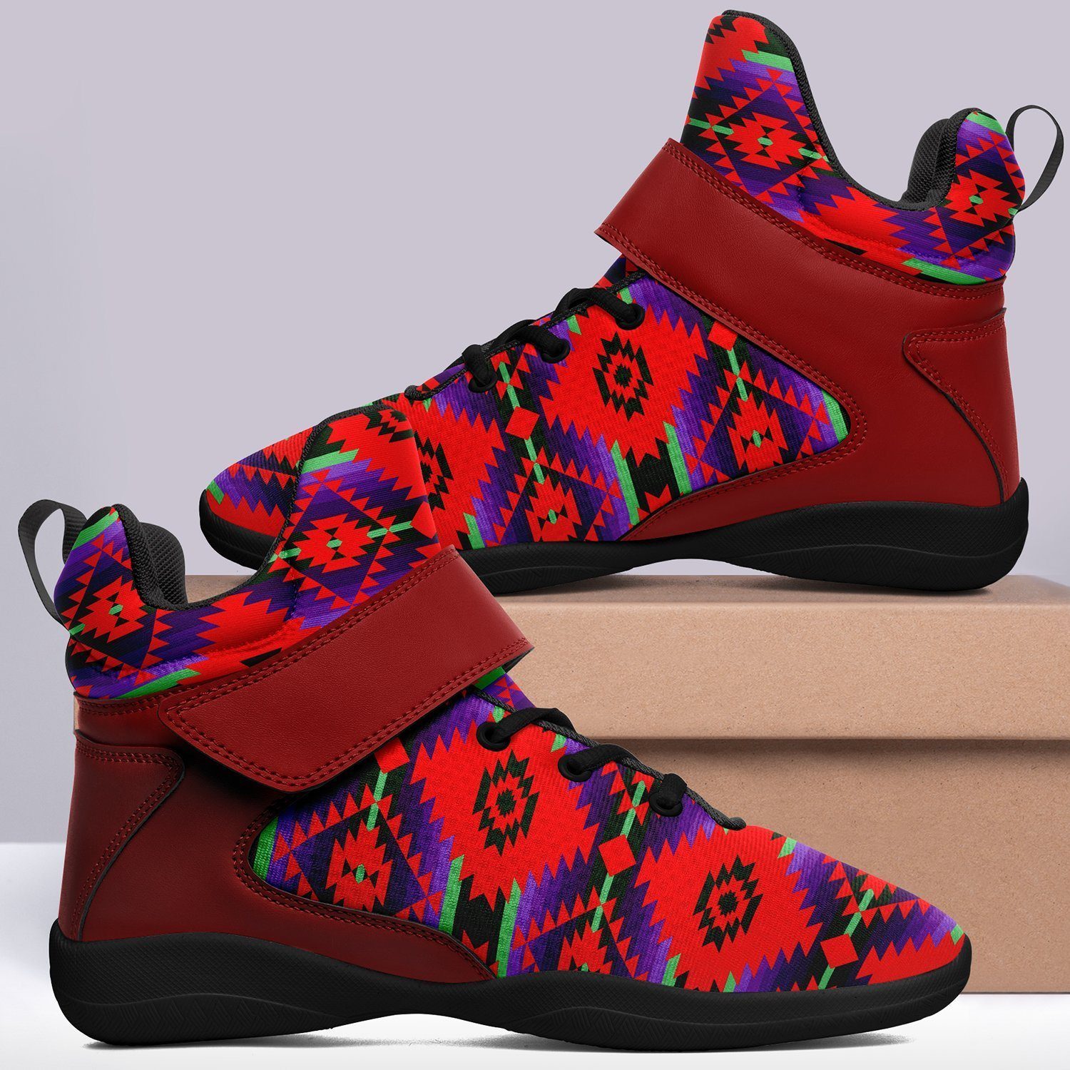 Cree Confederacy Chicken Dance Ipottaa Basketball / Sport High Top Shoes - Black Sole 49 Dzine