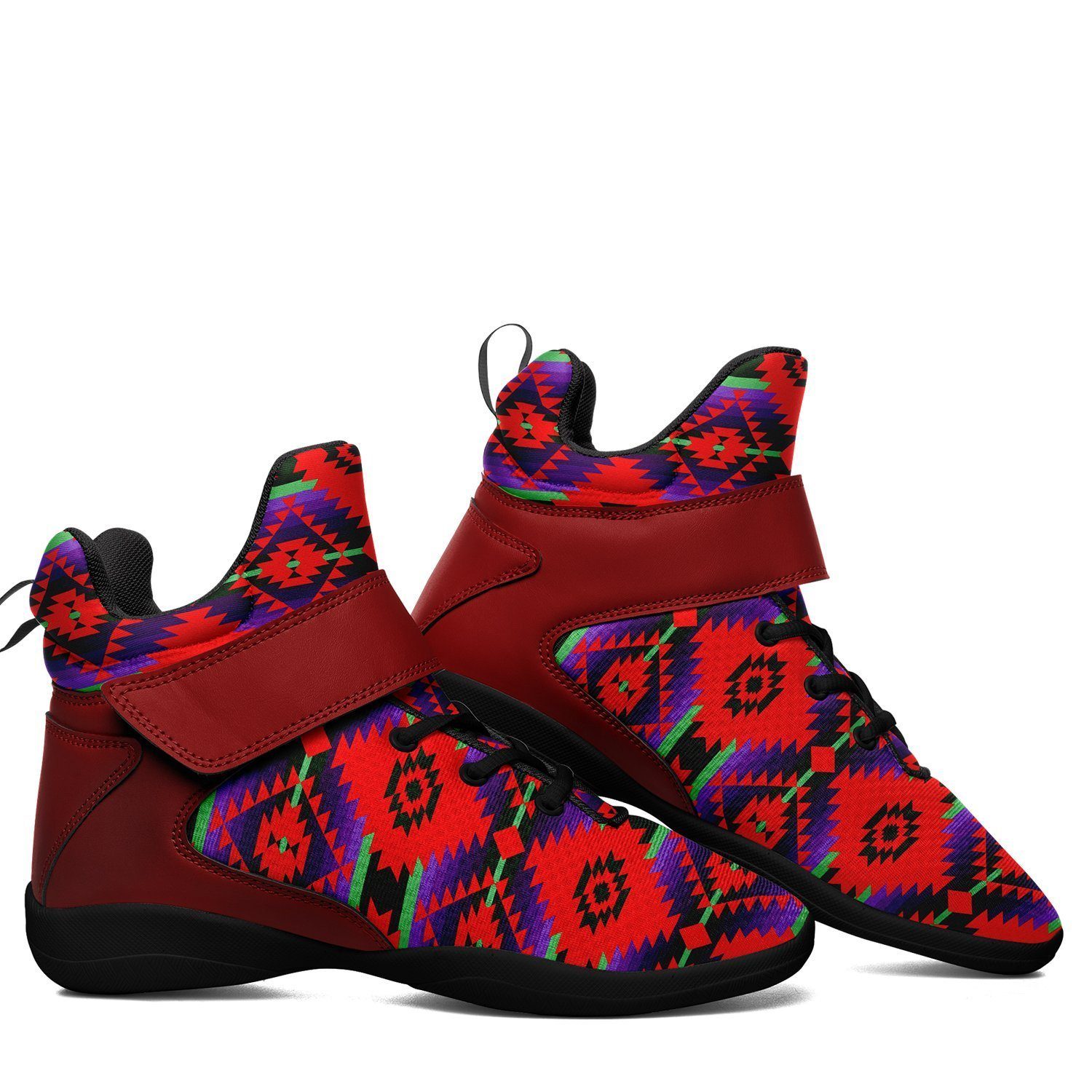 Cree Confederacy Chicken Dance Ipottaa Basketball / Sport High Top Shoes - Black Sole 49 Dzine