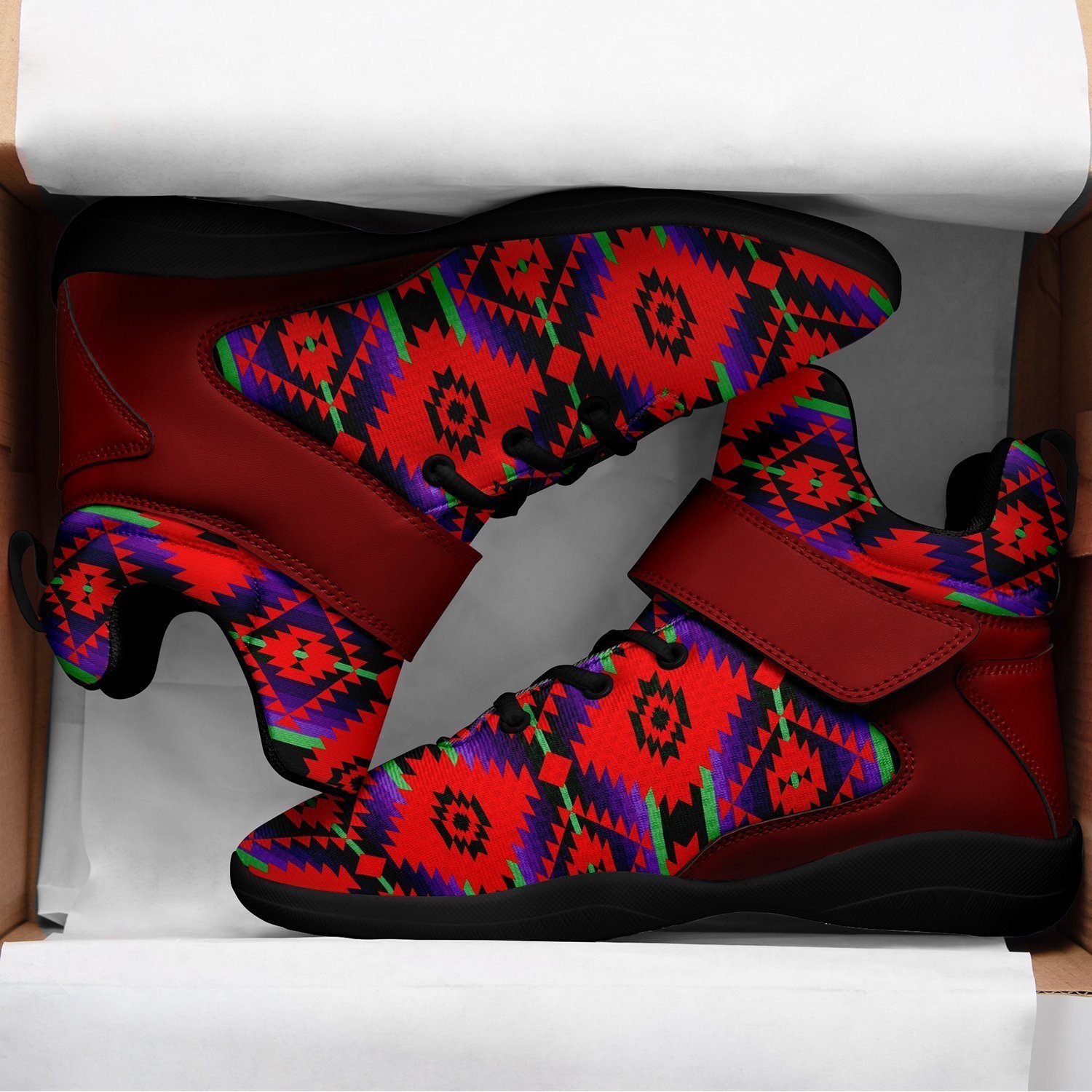 Cree Confederacy Chicken Dance Ipottaa Basketball / Sport High Top Shoes - Black Sole 49 Dzine