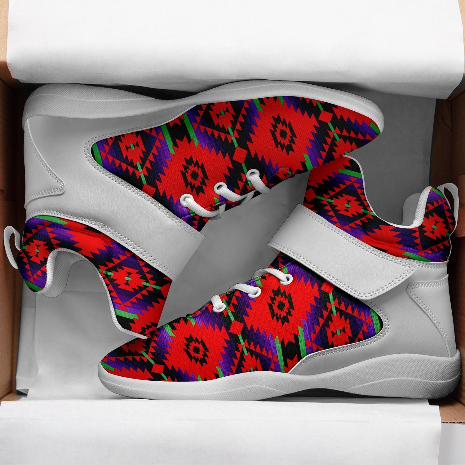 Cree Confederacy Chicken Dance Ipottaa Basketball / Sport High Top Shoes - White Sole 49 Dzine