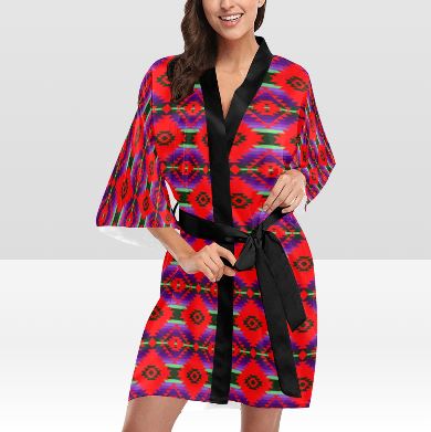 Cree Confederacy Chicken Dance Kimono Robe Artsadd