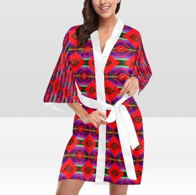 Cree Confederacy Chicken Dance Kimono Robe Artsadd