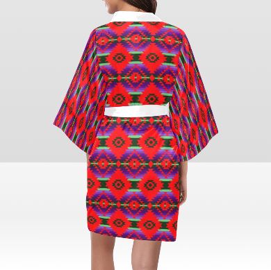 Cree Confederacy Chicken Dance Kimono Robe Artsadd