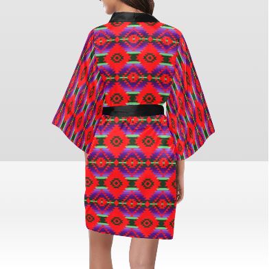 Cree Confederacy Chicken Dance Kimono Robe Artsadd