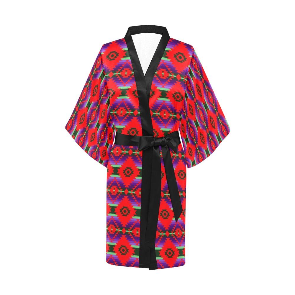 Cree Confederacy Chicken Dance Kimono Robe Artsadd