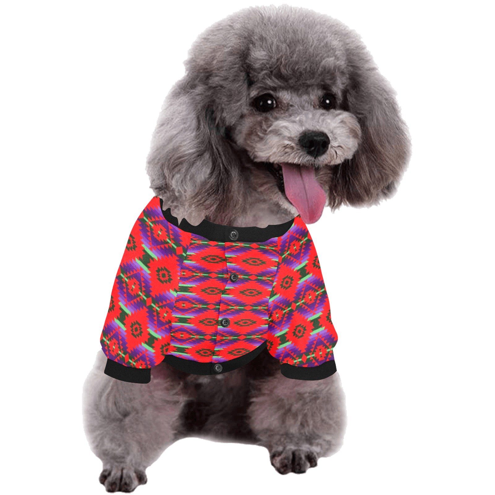 Cree Confederacy Chicken Dance Pet Dog Round Neck Shirt Pet Dog Round Neck Shirt e-joyer