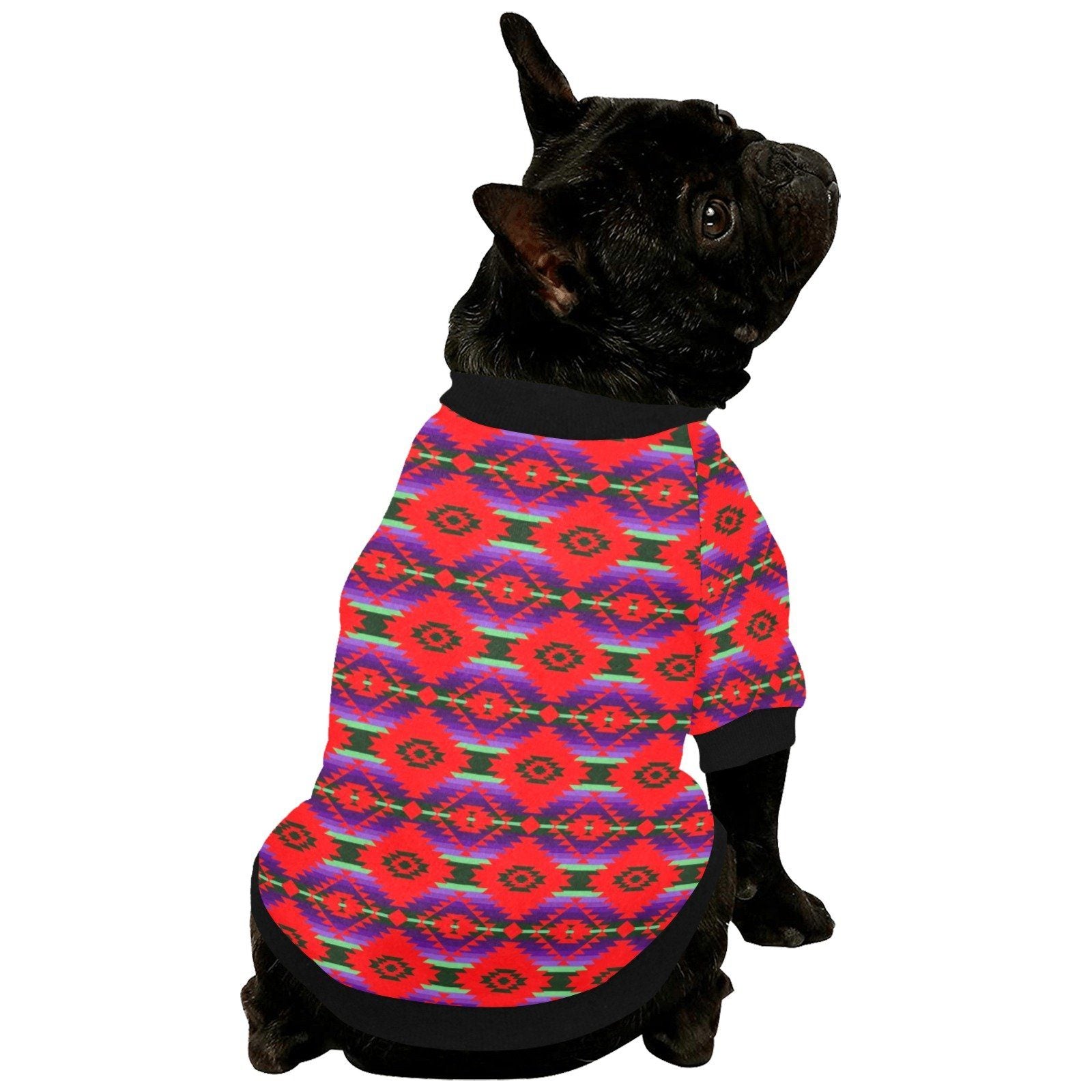 Cree Confederacy Chicken Dance Pet Dog Round Neck Shirt Pet Dog Round Neck Shirt e-joyer