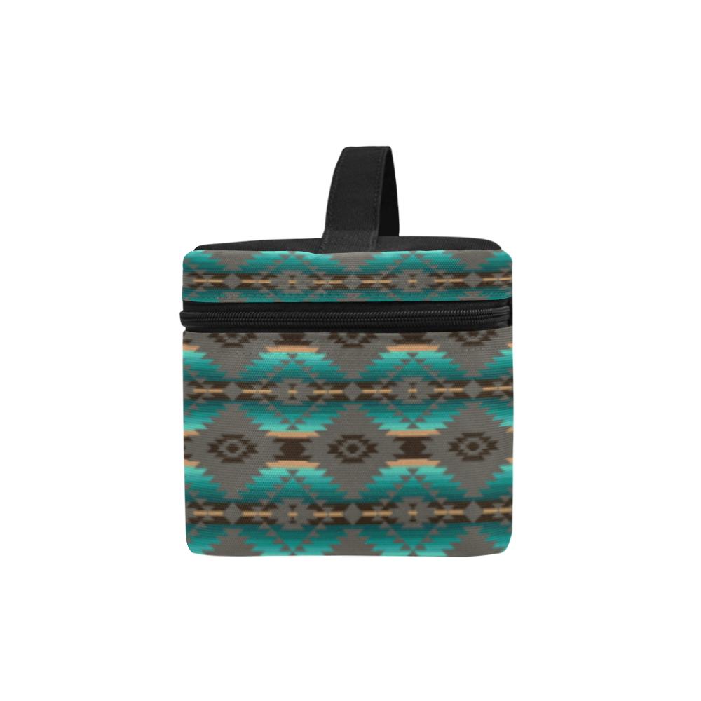 Cree Confederacy Cosmetic Bag/Large (Model 1658) Cosmetic Bag e-joyer