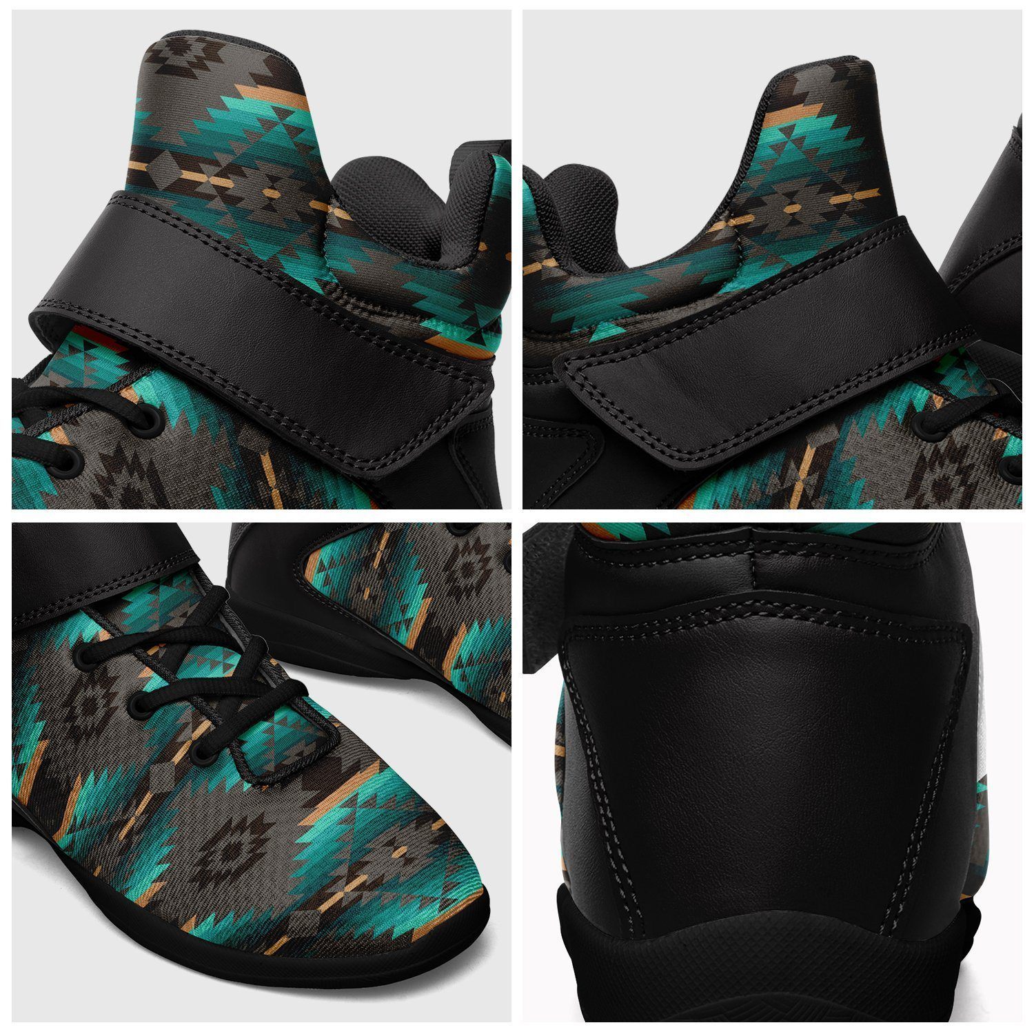 Cree Confederacy Ipottaa Basketball / Sport High Top Shoes - Black Sole 49 Dzine