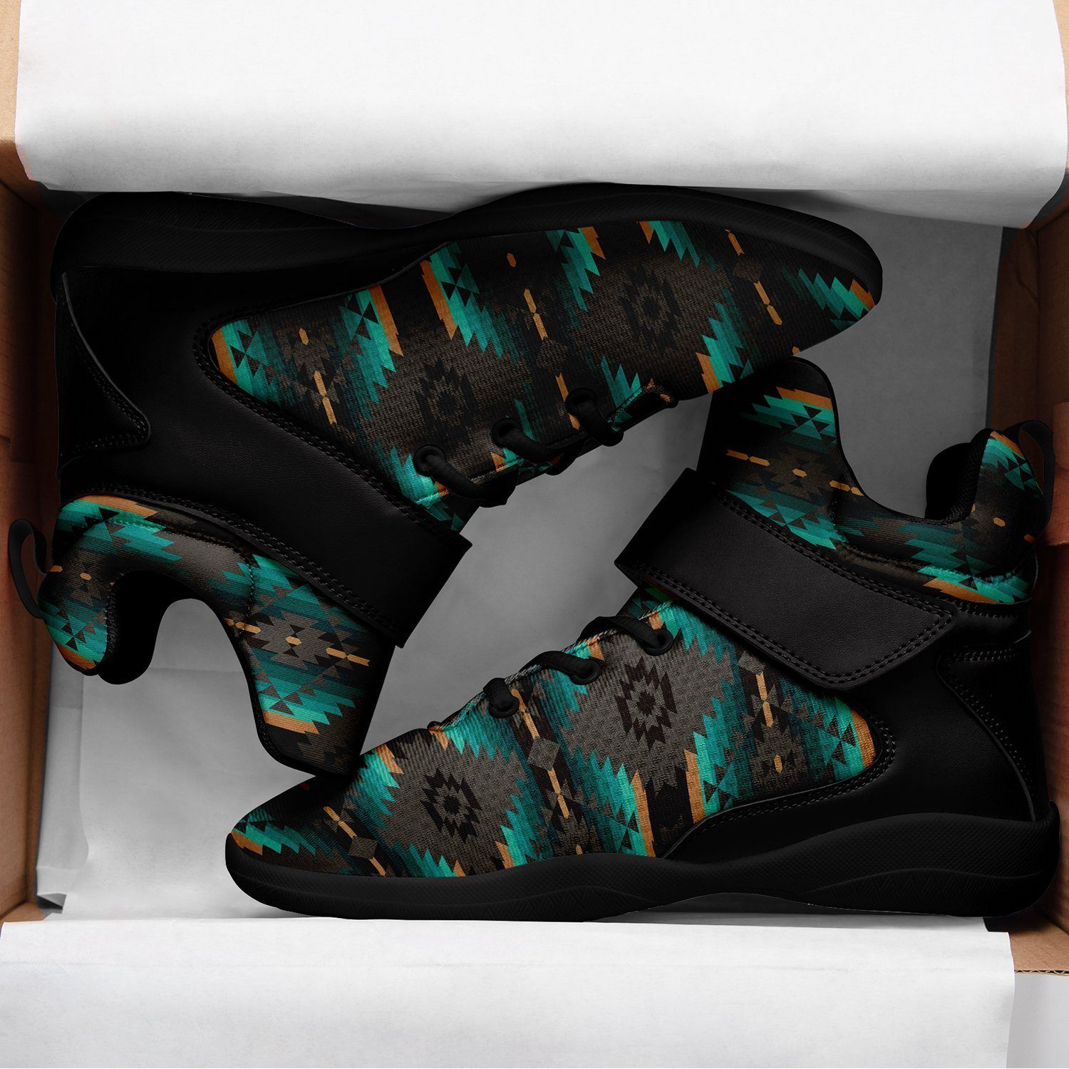 Cree Confederacy Ipottaa Basketball / Sport High Top Shoes - Black Sole 49 Dzine