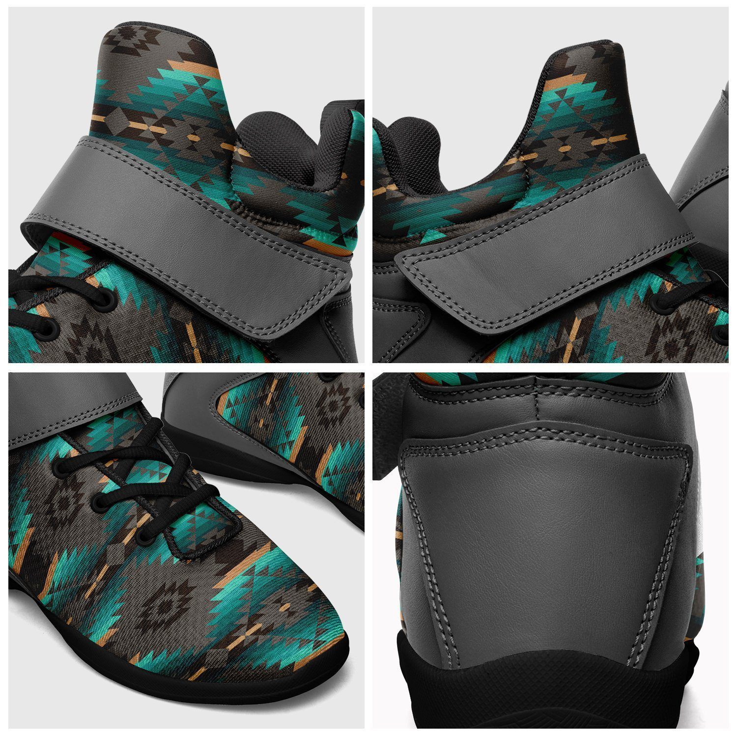 Cree Confederacy Ipottaa Basketball / Sport High Top Shoes - Black Sole 49 Dzine