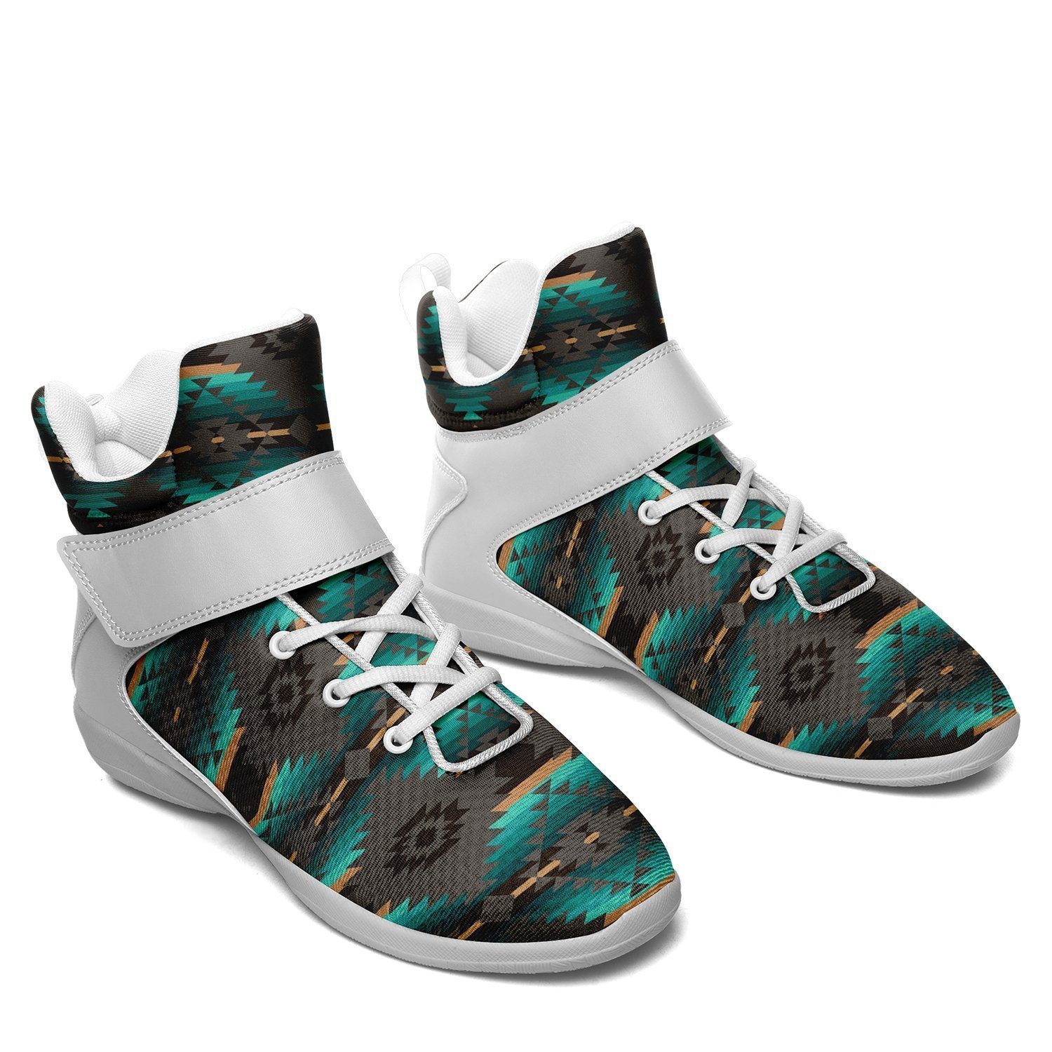 Cree Confederacy Ipottaa Basketball / Sport High Top Shoes - White Sole 49 Dzine