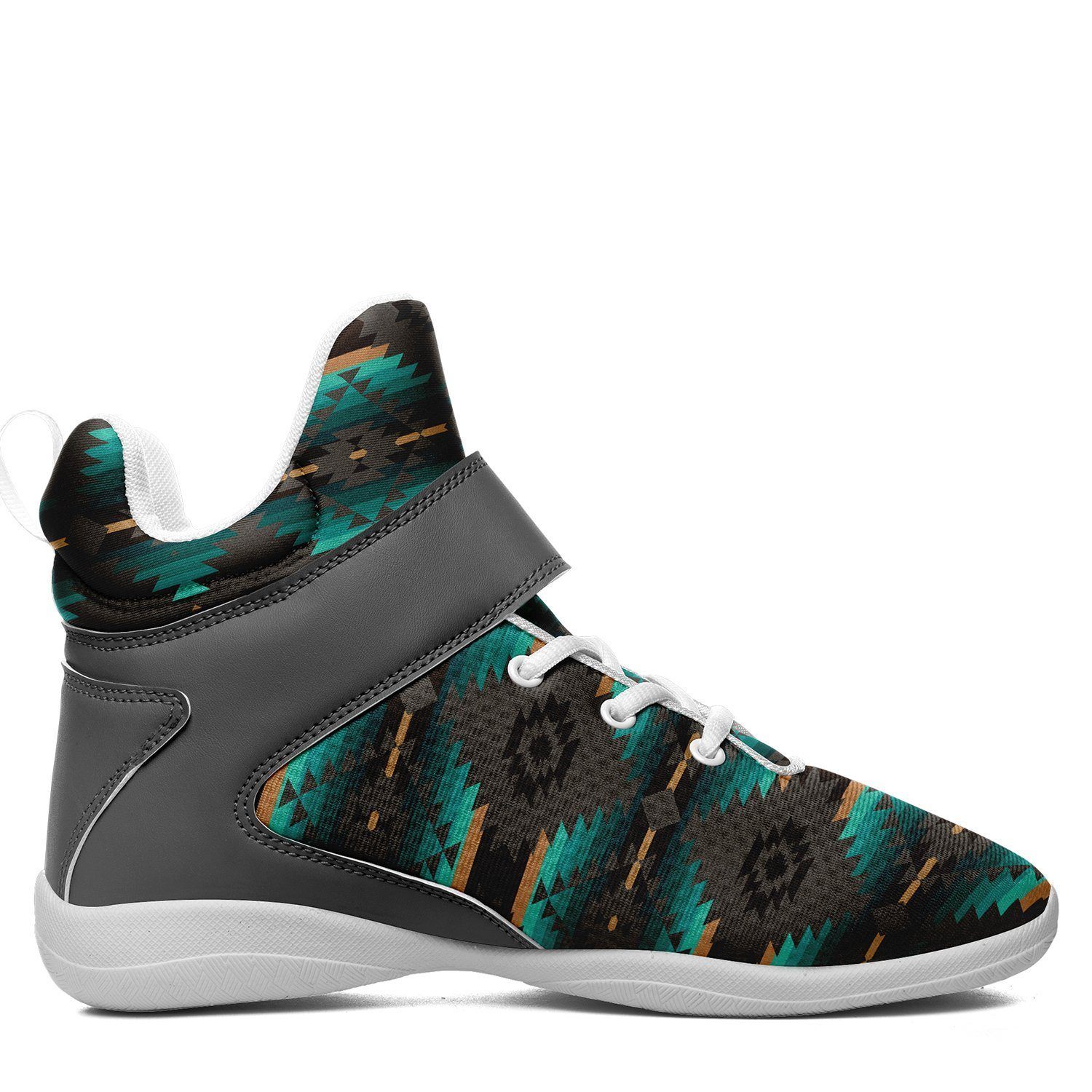 Cree Confederacy Ipottaa Basketball / Sport High Top Shoes - White Sole 49 Dzine