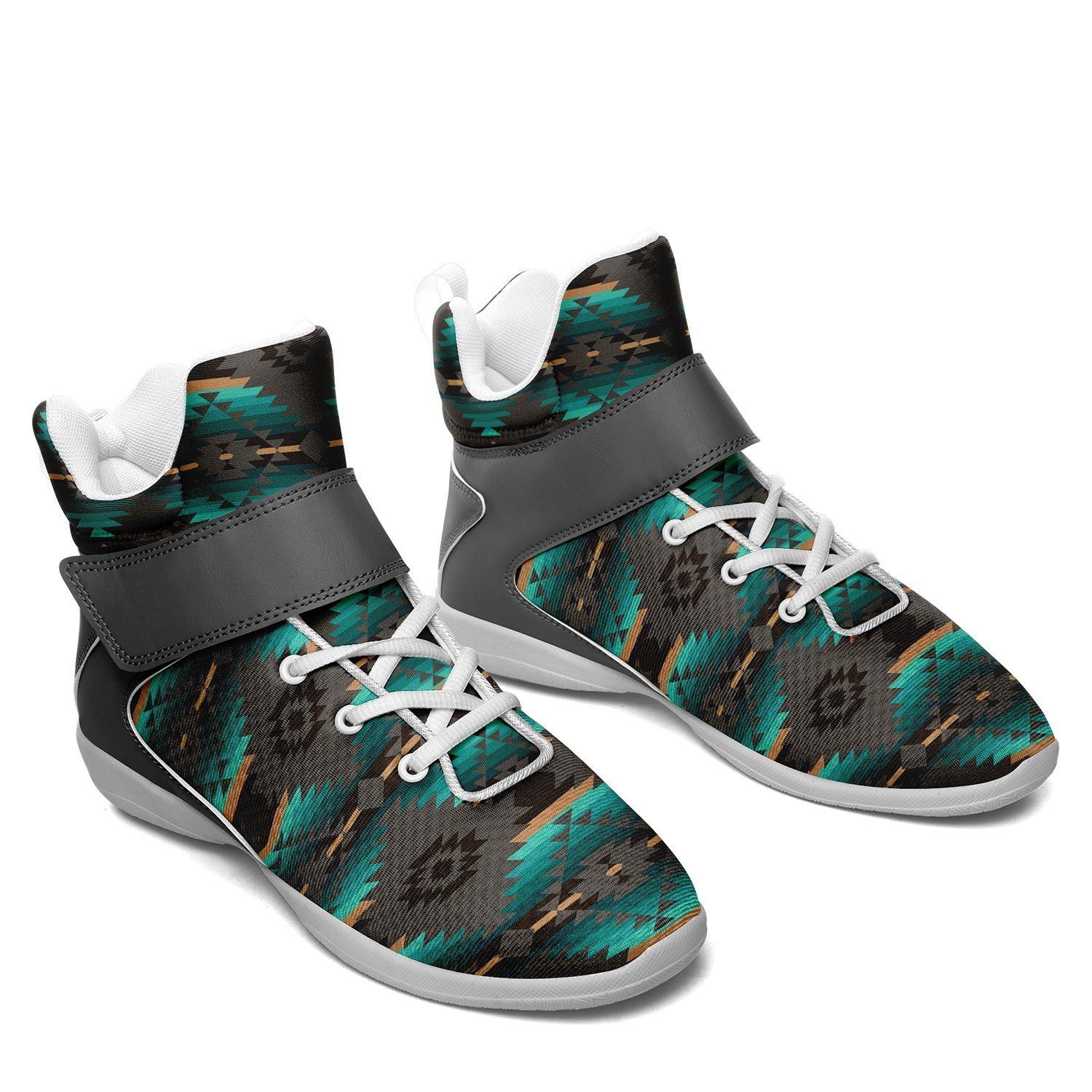 Cree Confederacy Ipottaa Basketball / Sport High Top Shoes - White Sole 49 Dzine