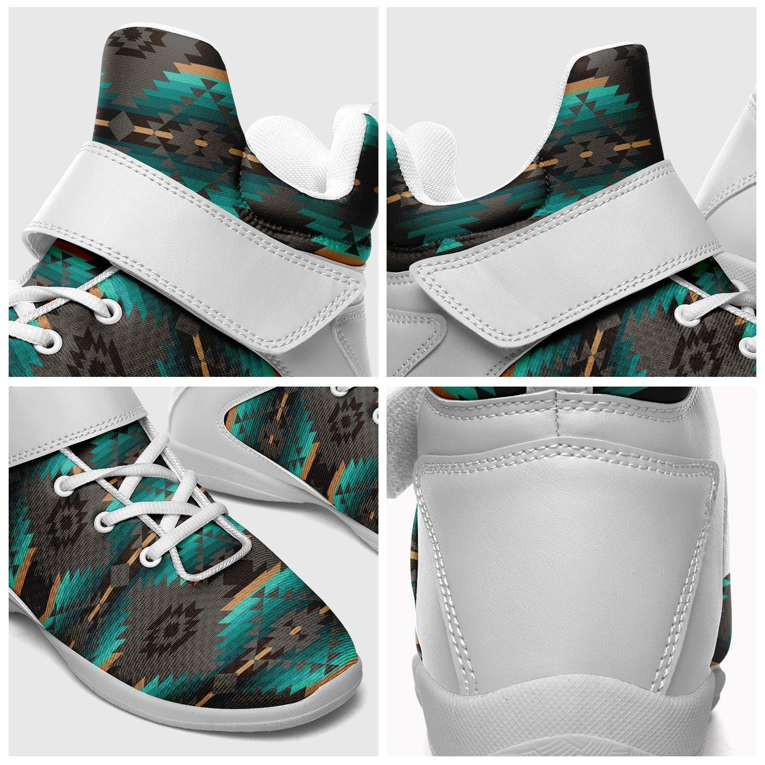 Cree Confederacy Ipottaa Basketball / Sport High Top Shoes - White Sole 49 Dzine