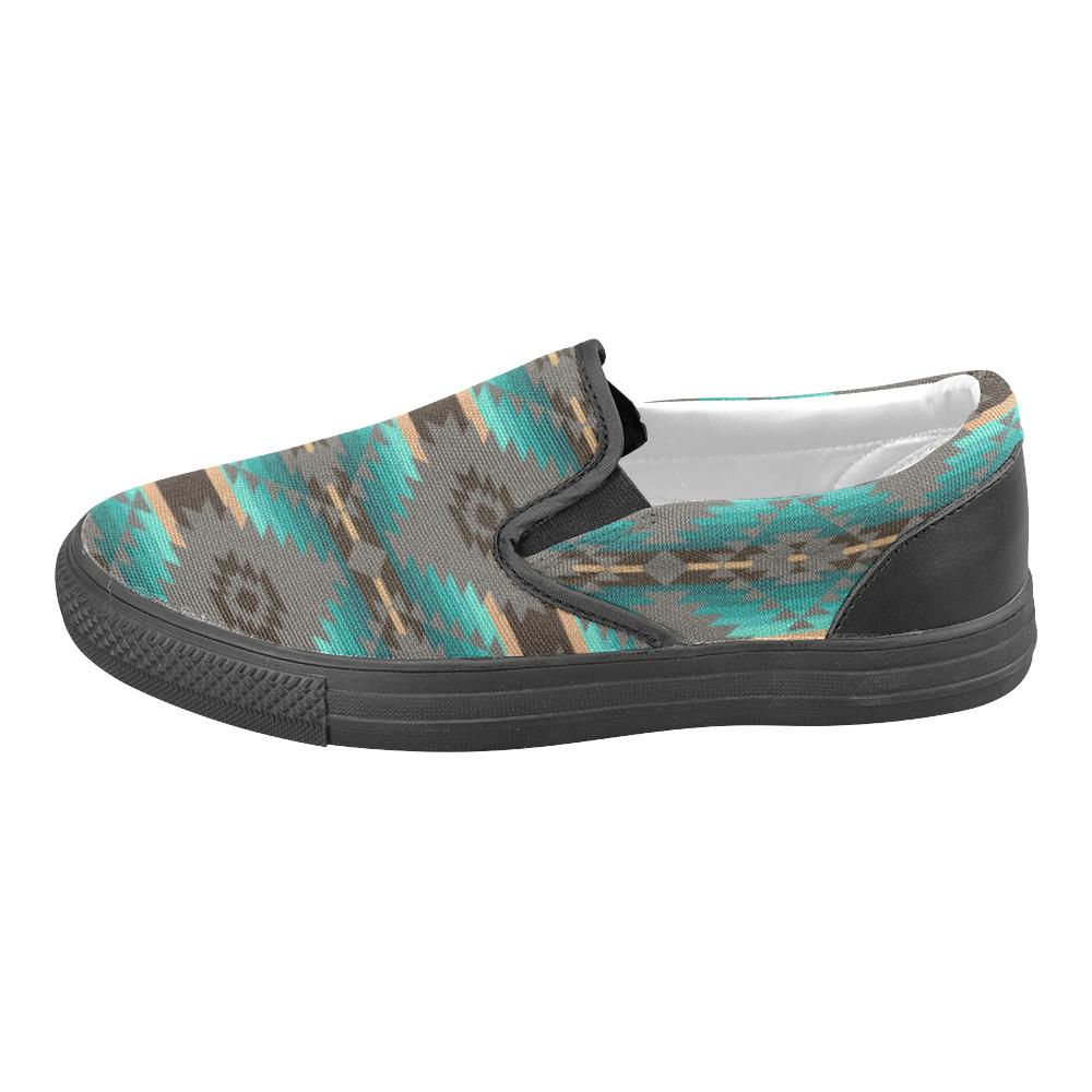 Cree Confederacy Men's Unusual Slip-on Canvas Shoes (Model 019) Men's Unusual Slip-on Canvas Shoes (019) e-joyer