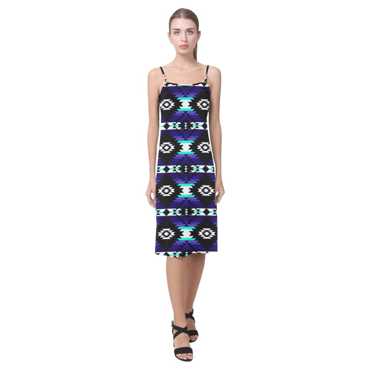 Cree Confederacy Midnight Alcestis Slip Dress (Model D05) Alcestis Slip Dress (D05) e-joyer