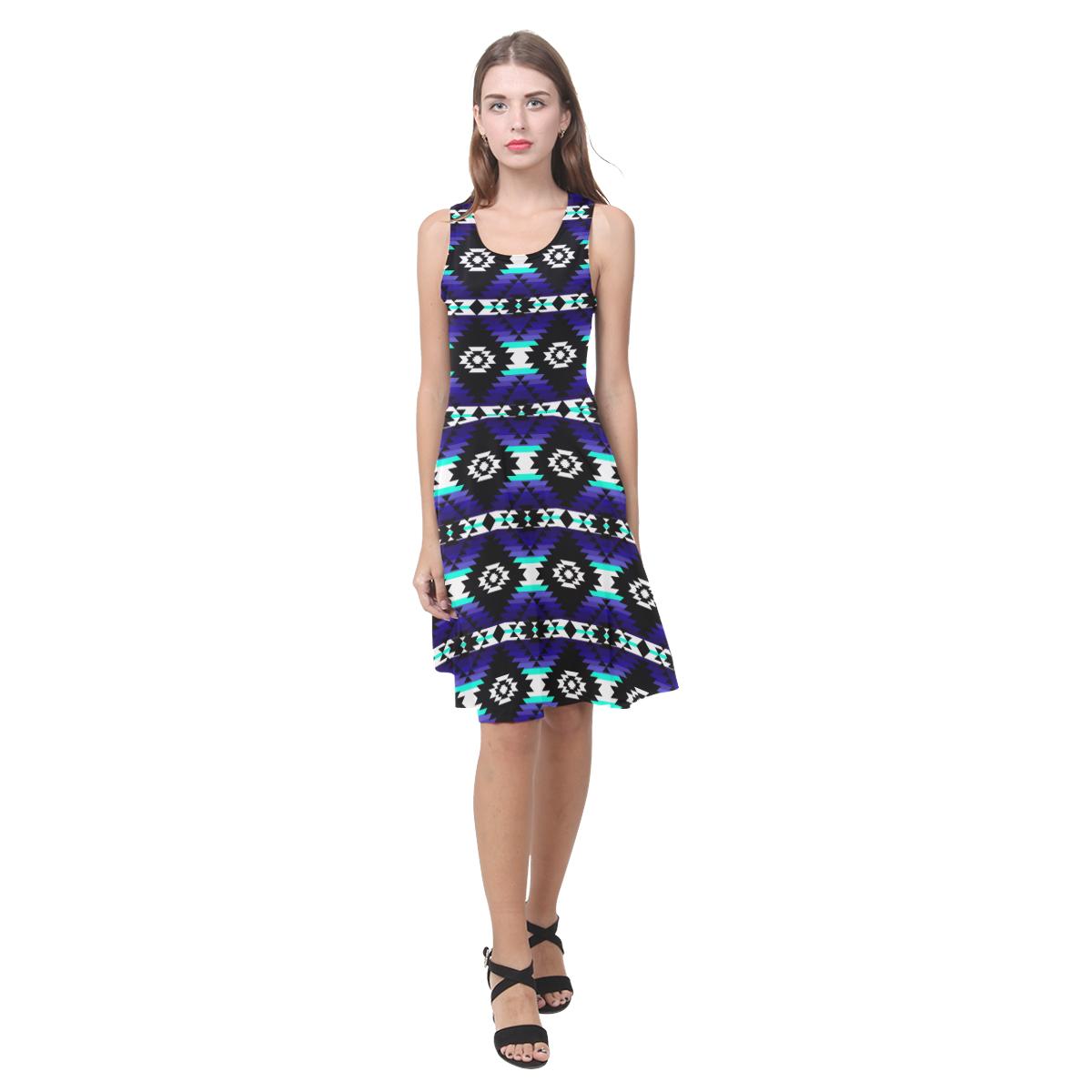 Cree Confederacy Midnight Atalanta Casual Sundress(Model D04) Atalanta Sundress (D04) e-joyer