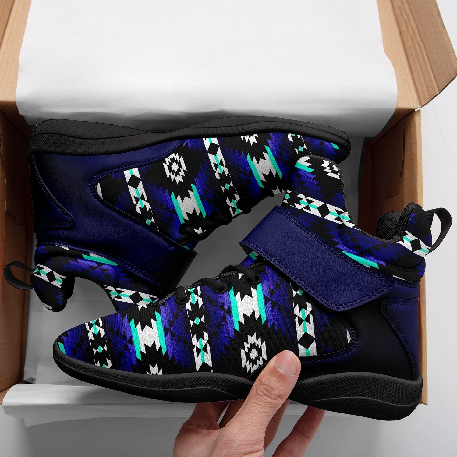 Cree Confederacy Midnight Ipottaa Basketball / Sport High Top Shoes - Black Sole 49 Dzine