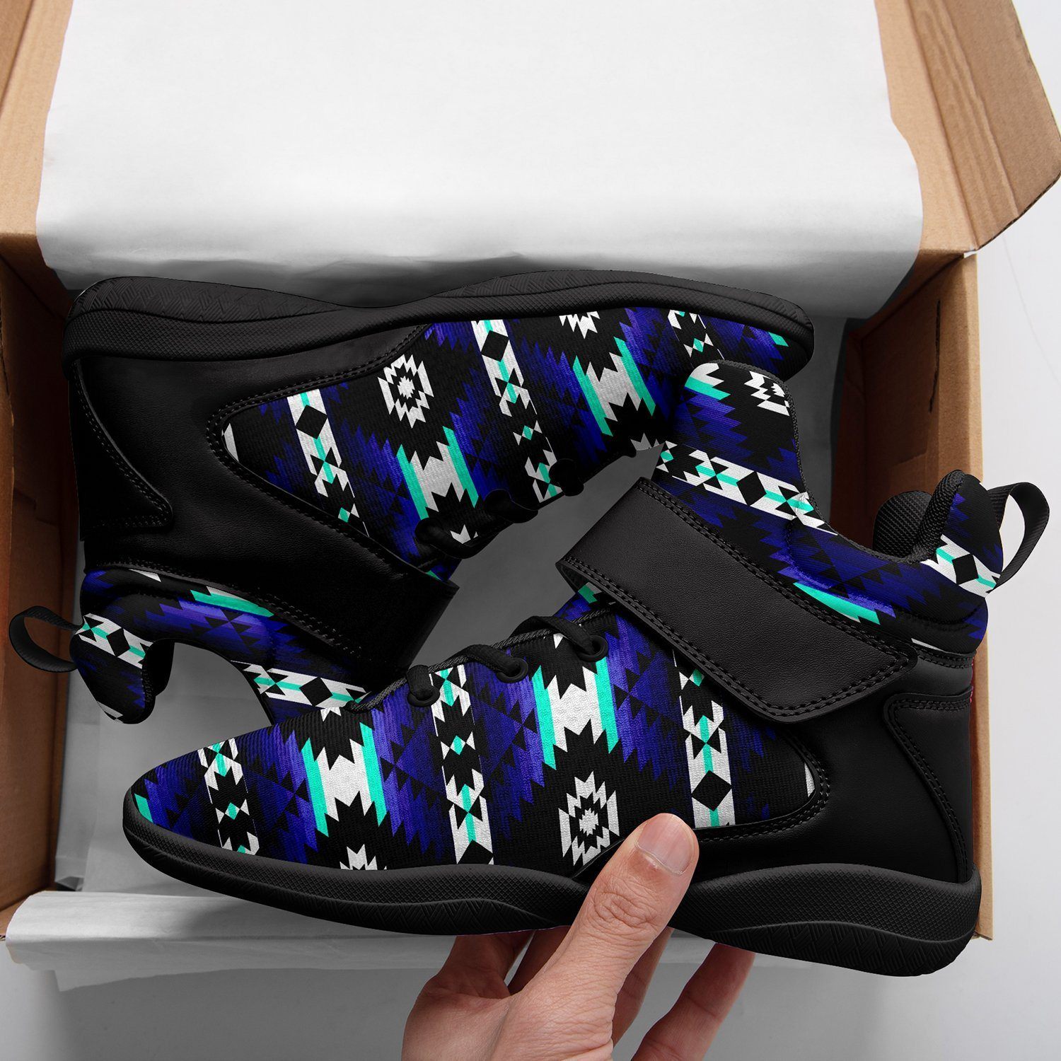 Cree Confederacy Midnight Ipottaa Basketball / Sport High Top Shoes - Black Sole 49 Dzine