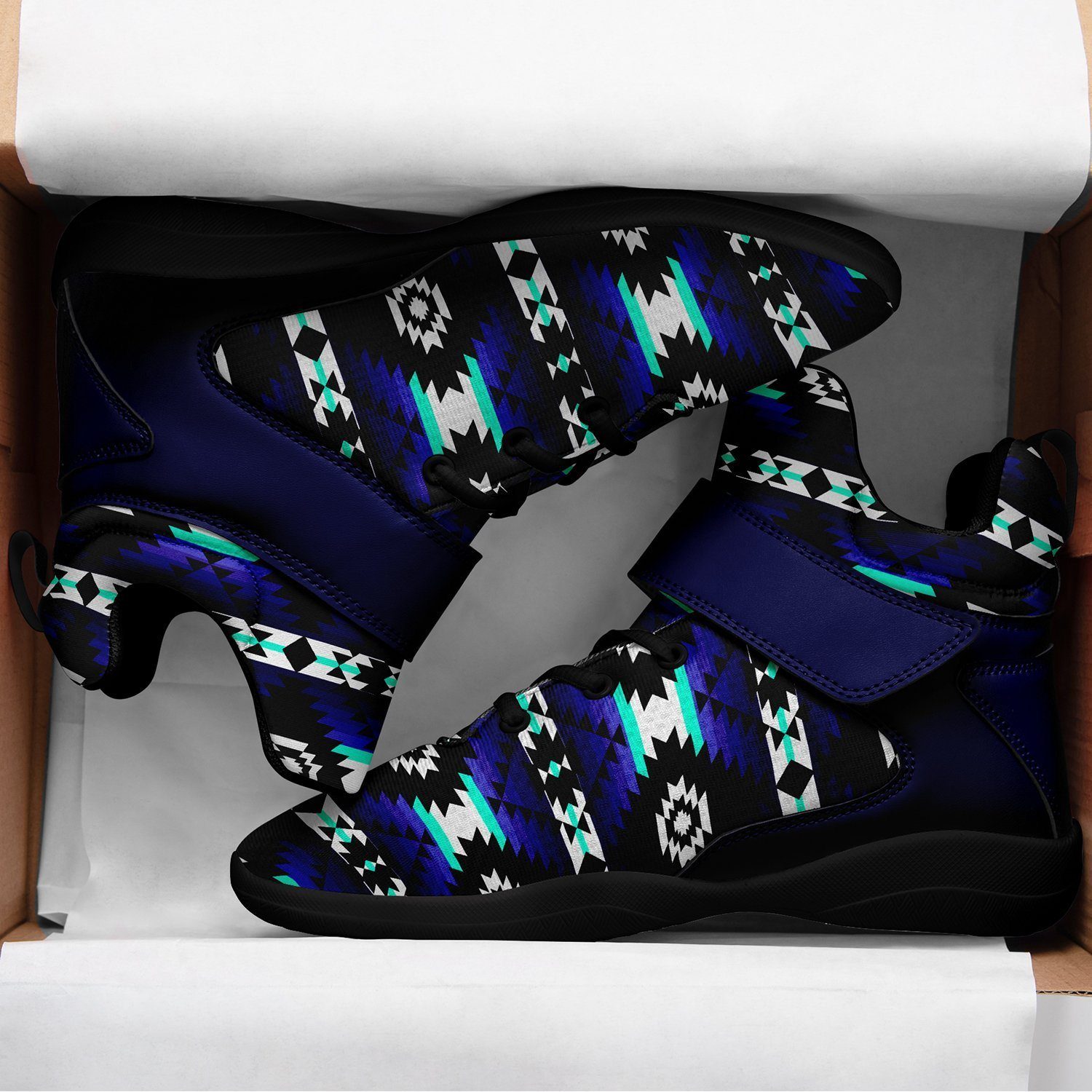 Cree Confederacy Midnight Ipottaa Basketball / Sport High Top Shoes - Black Sole 49 Dzine