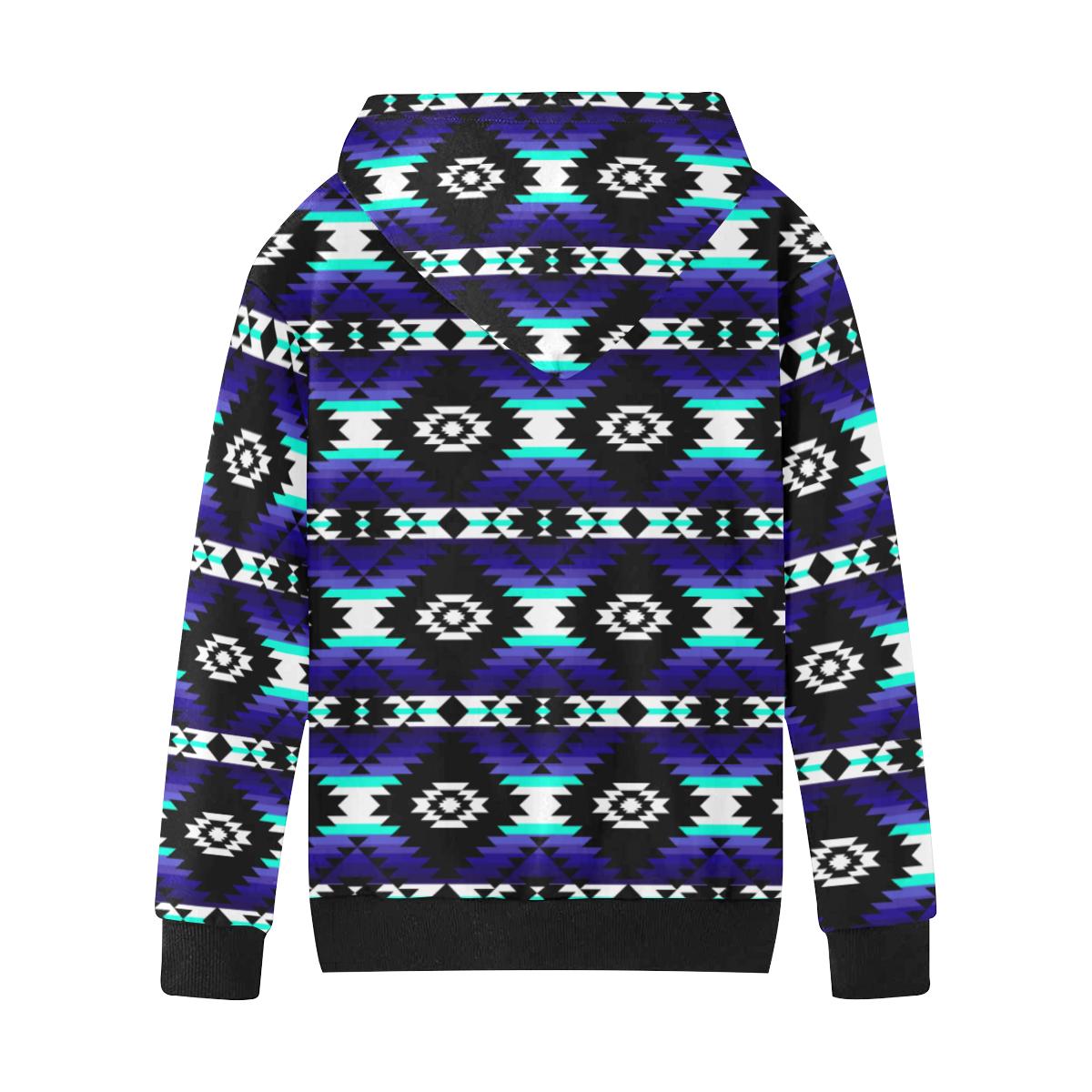 Cree Confederacy Midnight Kids' All Over Print Hoodie (Model H38) Kids' AOP Hoodie (H38) e-joyer