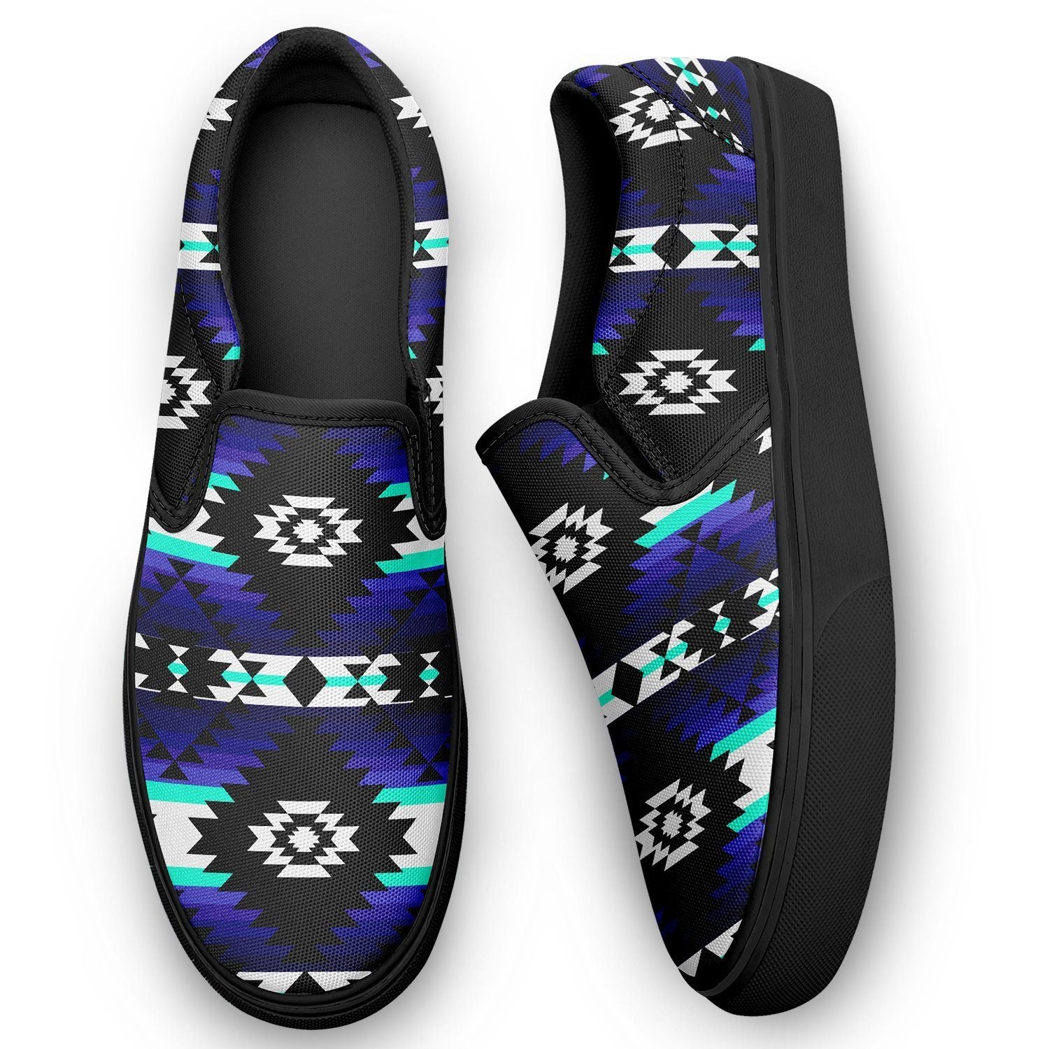 Cree Confederacy Midnight Otoyimm Kid's Canvas Slip On Shoes 49 Dzine