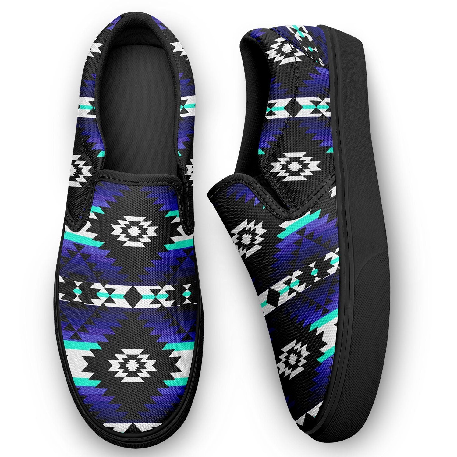 Cree Confederacy Midnight Otoyimm Kid's Canvas Slip On Shoes 49 Dzine 