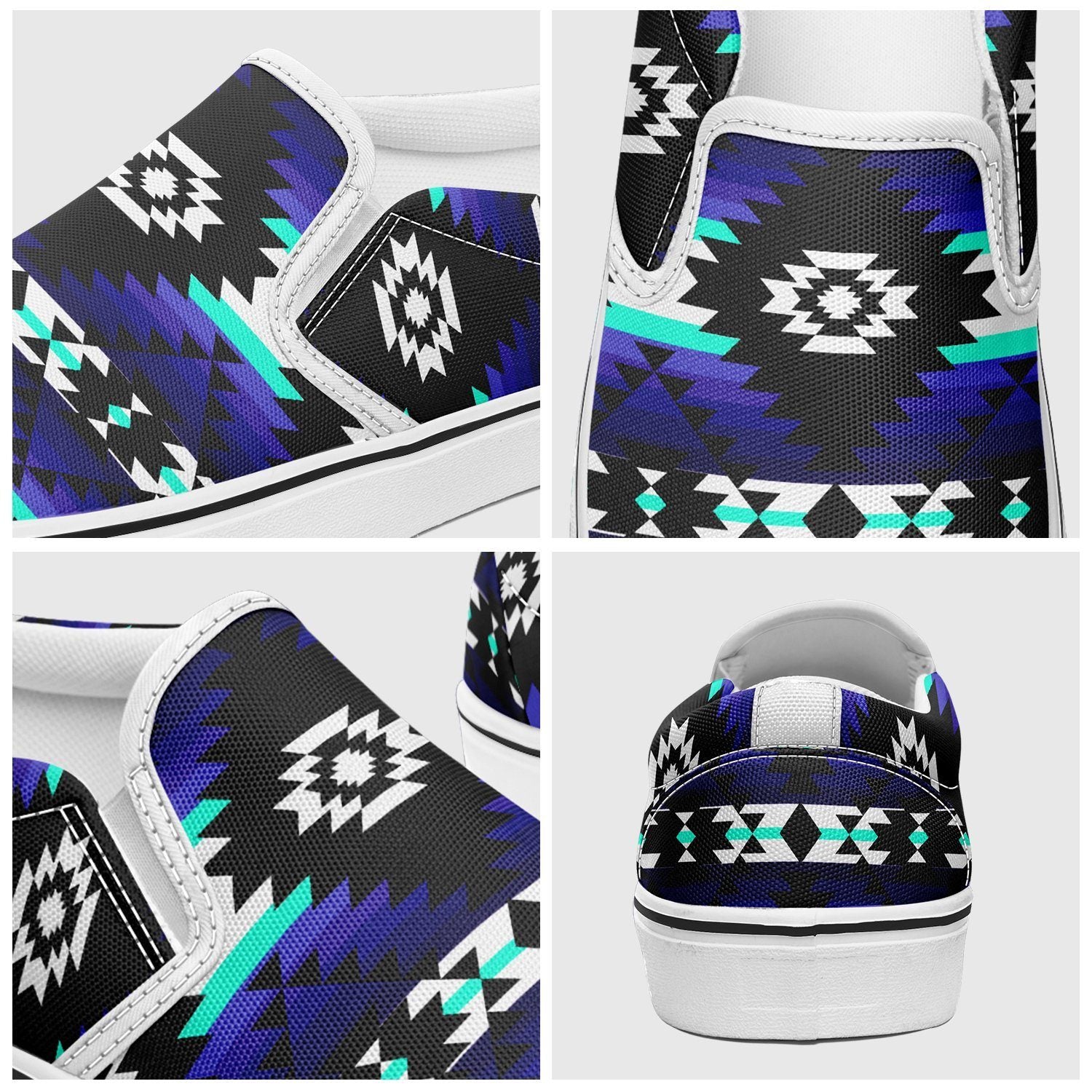 Cree Confederacy Midnight Otoyimm Kid's Canvas Slip On Shoes 49 Dzine