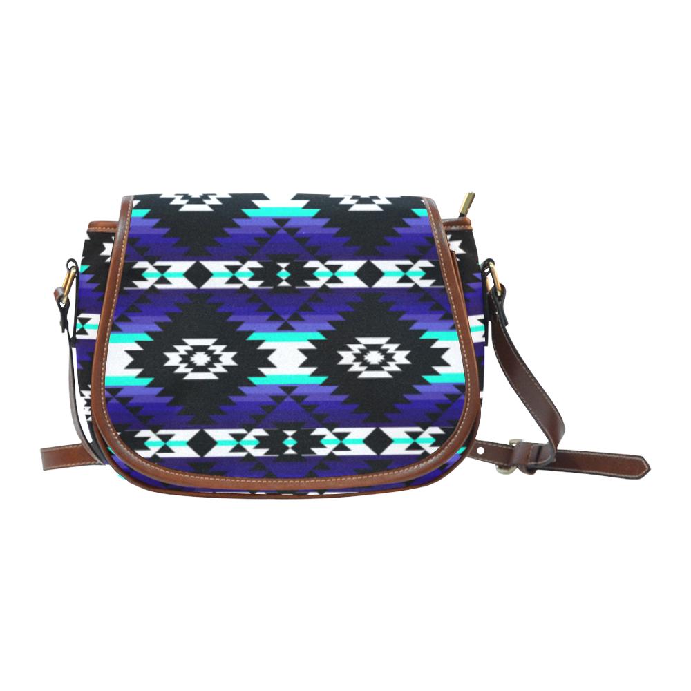 Cree Confederacy Midnight Saddle Bag/Small (Model 1649) Full Customization Saddle Bag/Small (Full Customization) e-joyer