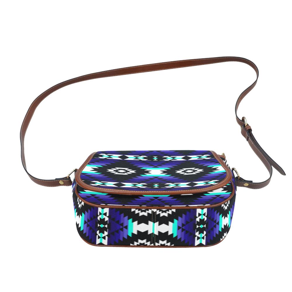 Cree Confederacy Midnight Saddle Bag/Small (Model 1649) Full Customization Saddle Bag/Small (Full Customization) e-joyer