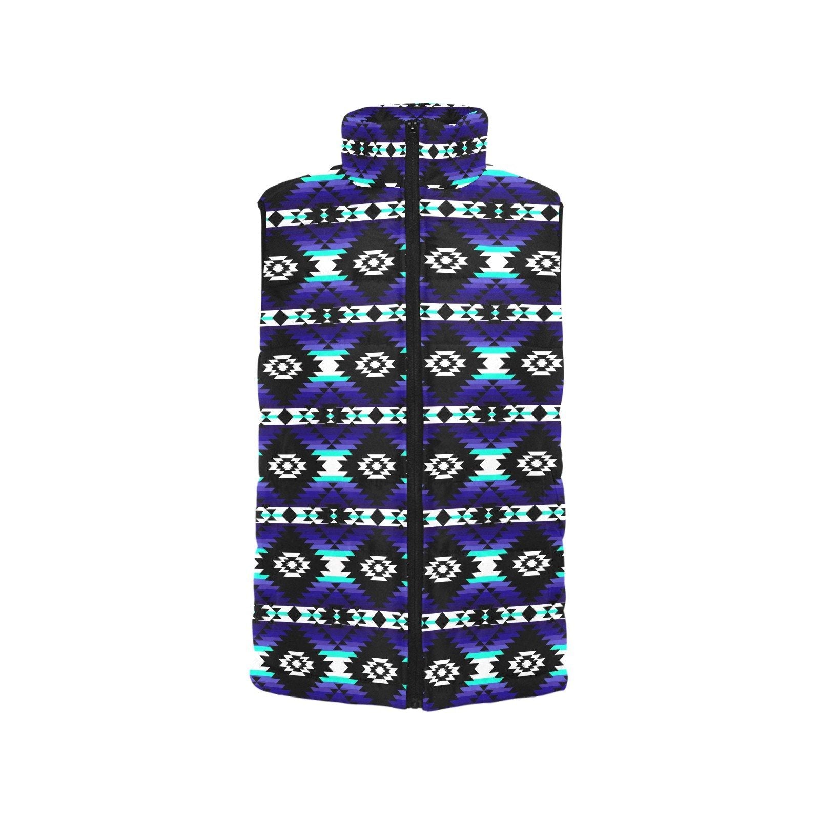 Cree Confederacy Midnight Women's Padded Vest Jacket (Model H44) Women's Padded Vest Jacket (H44) e-joyer