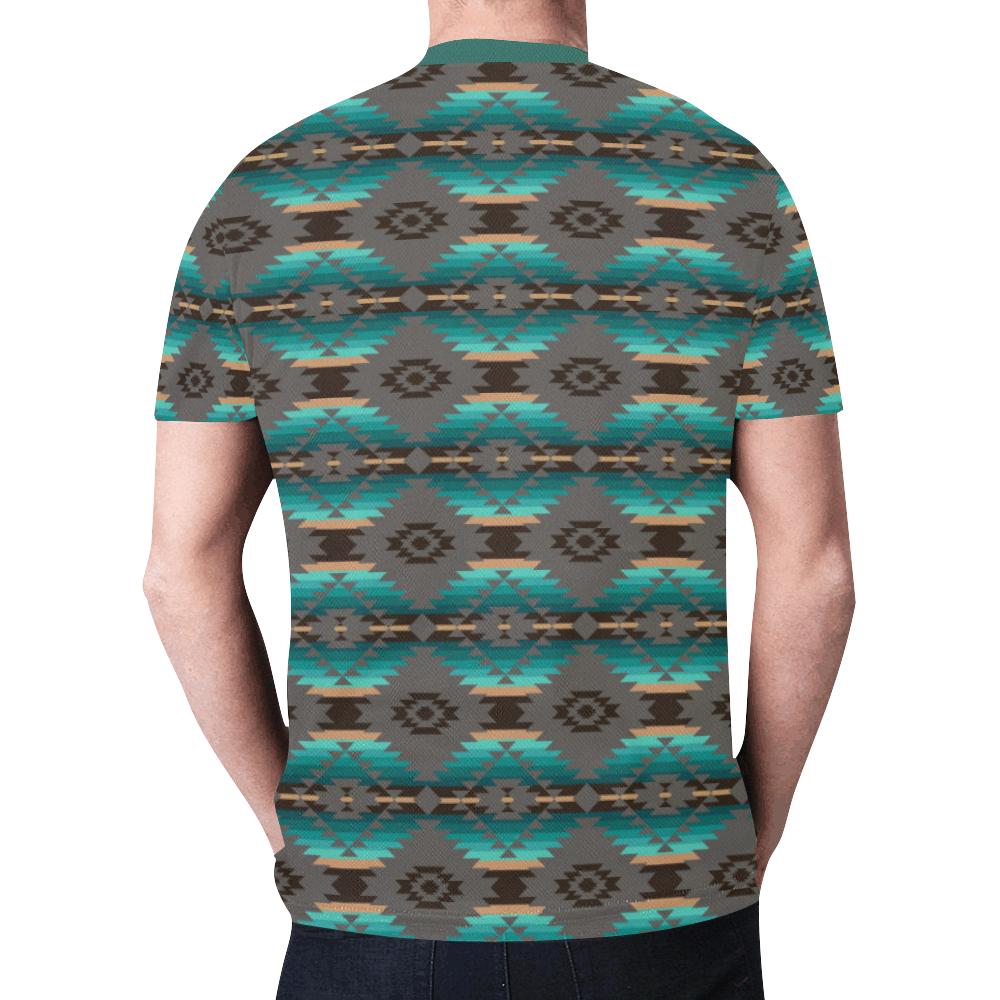 Cree Confederacy New All Over Print T-shirt for Men/Large Size (Model T45) New All Over Print T-shirt for Men/Large (T45) e-joyer