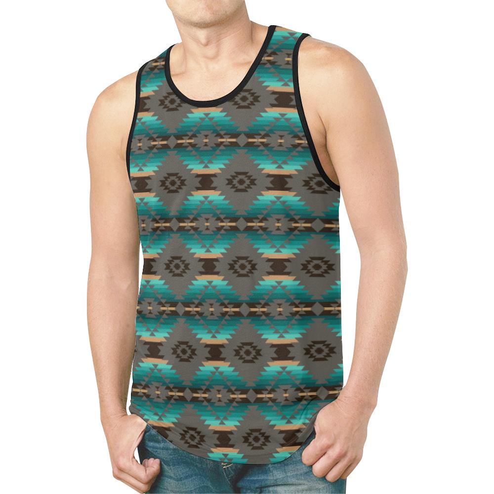 Cree Confederacy New All Over Print Tank Top for Men (Model T46) New All Over Print Tank Top for Men (T46) e-joyer 