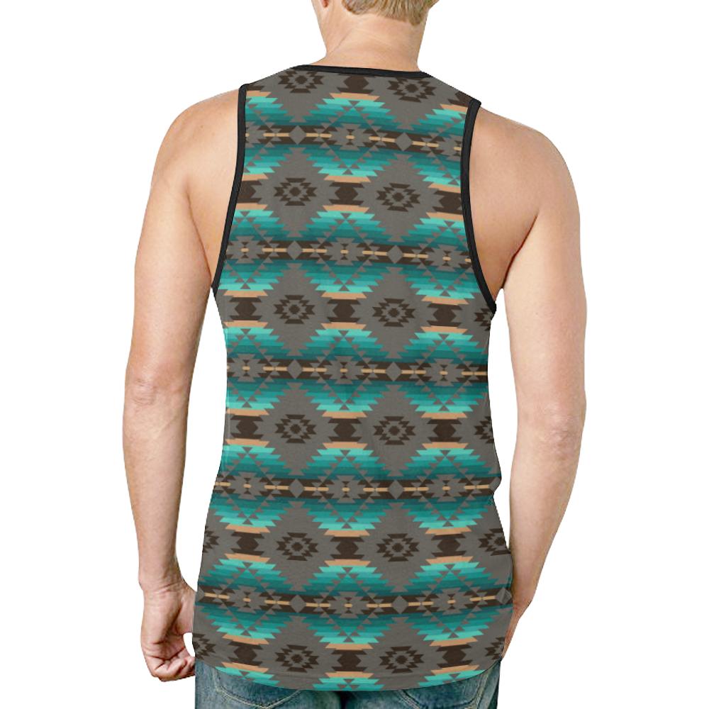 Cree Confederacy New All Over Print Tank Top for Men (Model T46) New All Over Print Tank Top for Men (T46) e-joyer 