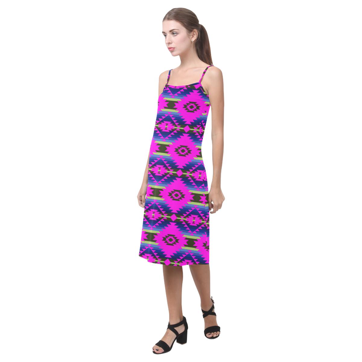 Cree Confederacy Ribbon Dress Alcestis Slip Dress (Model D05) Alcestis Slip Dress (D05) e-joyer