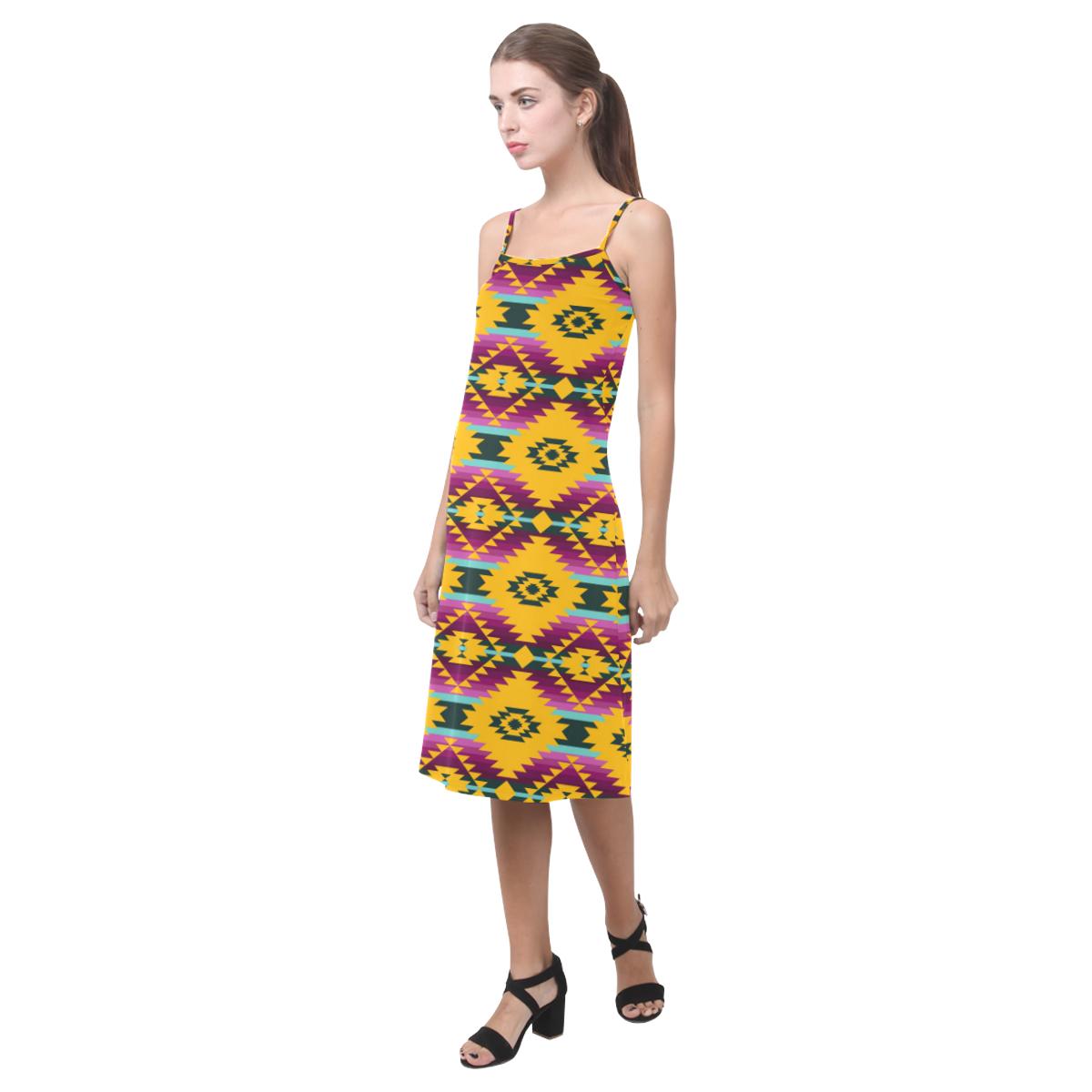 Cree Confederacy Summer Gathering Alcestis Slip Dress (Model D05) Alcestis Slip Dress (D05) e-joyer
