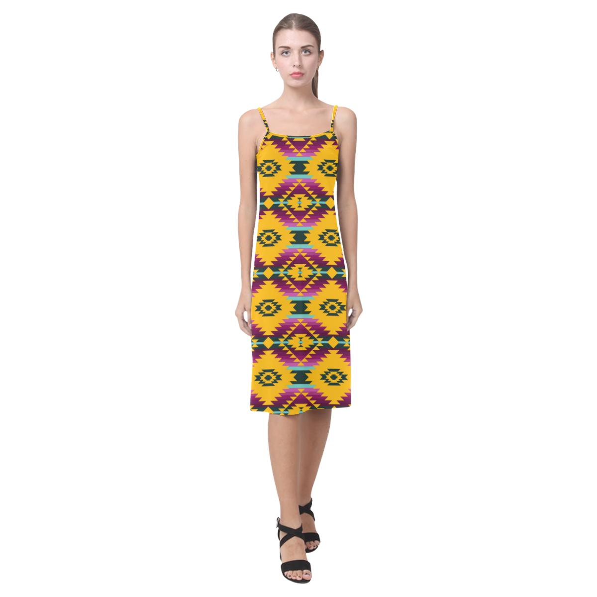 Cree Confederacy Summer Gathering Alcestis Slip Dress (Model D05) Alcestis Slip Dress (D05) e-joyer