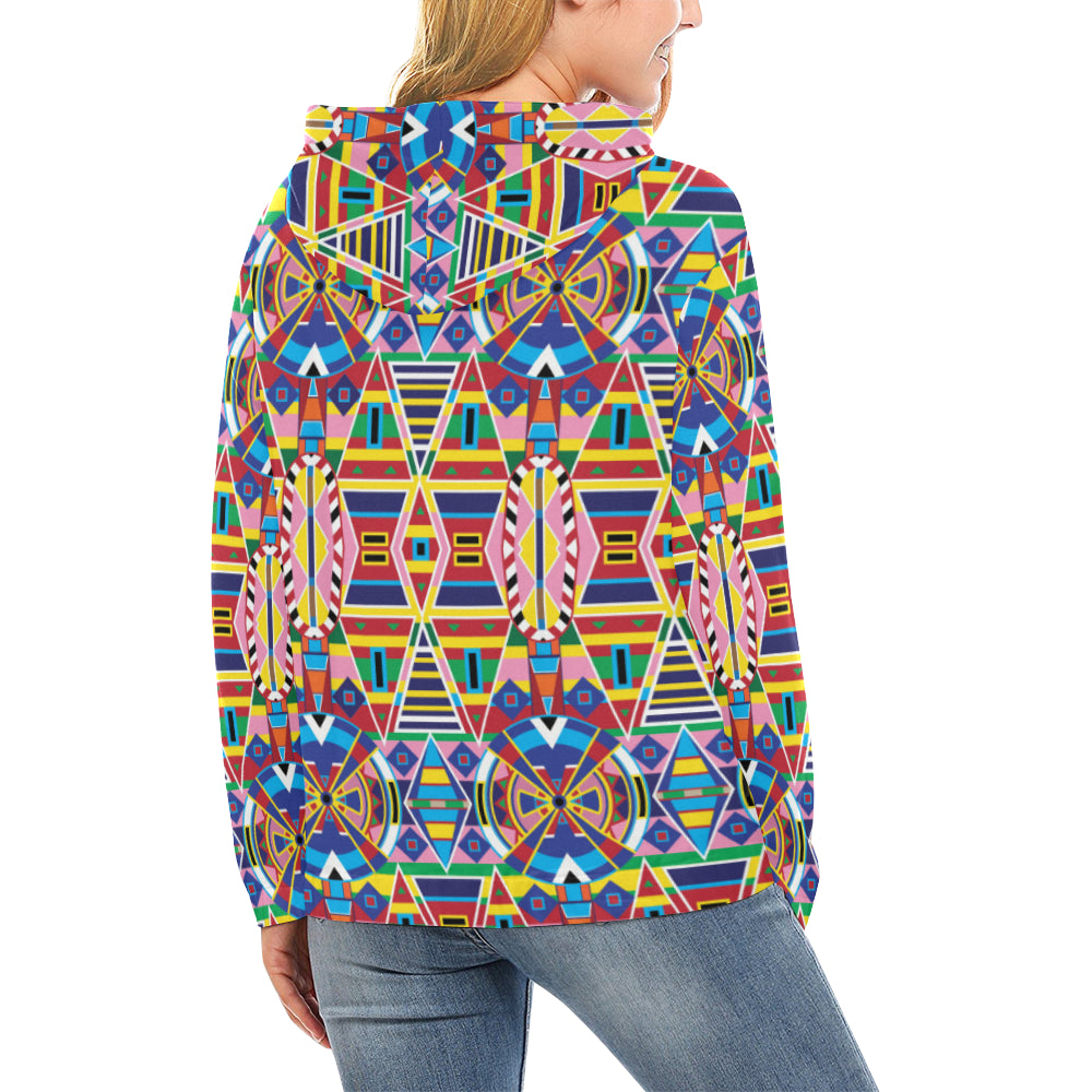 Crow Captive All Over Print Hoodie for Women (USA Size) (Model H13) Hoodie e-joyer