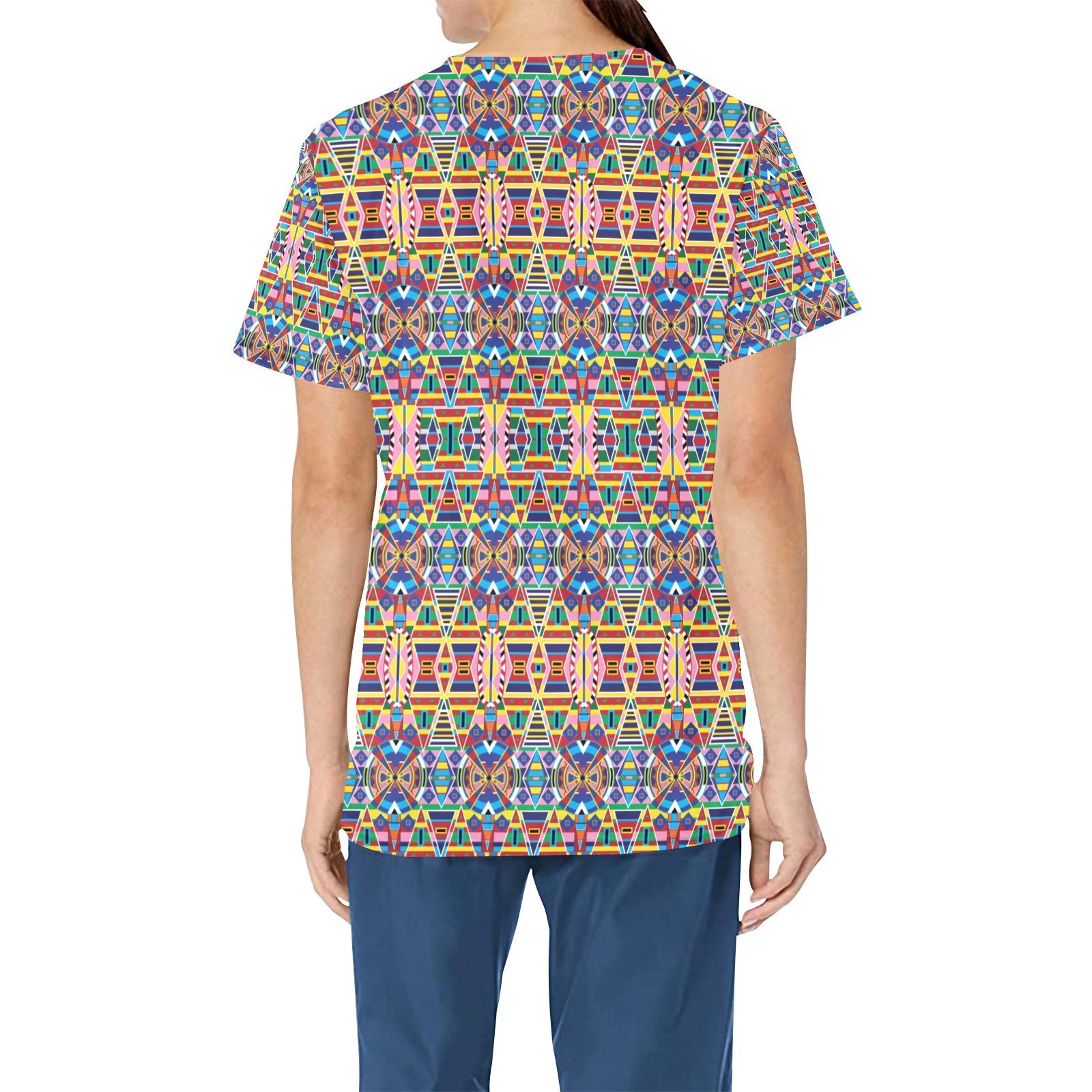 Crow Captive All Over Print Scrub Top Scrub Top e-joyer